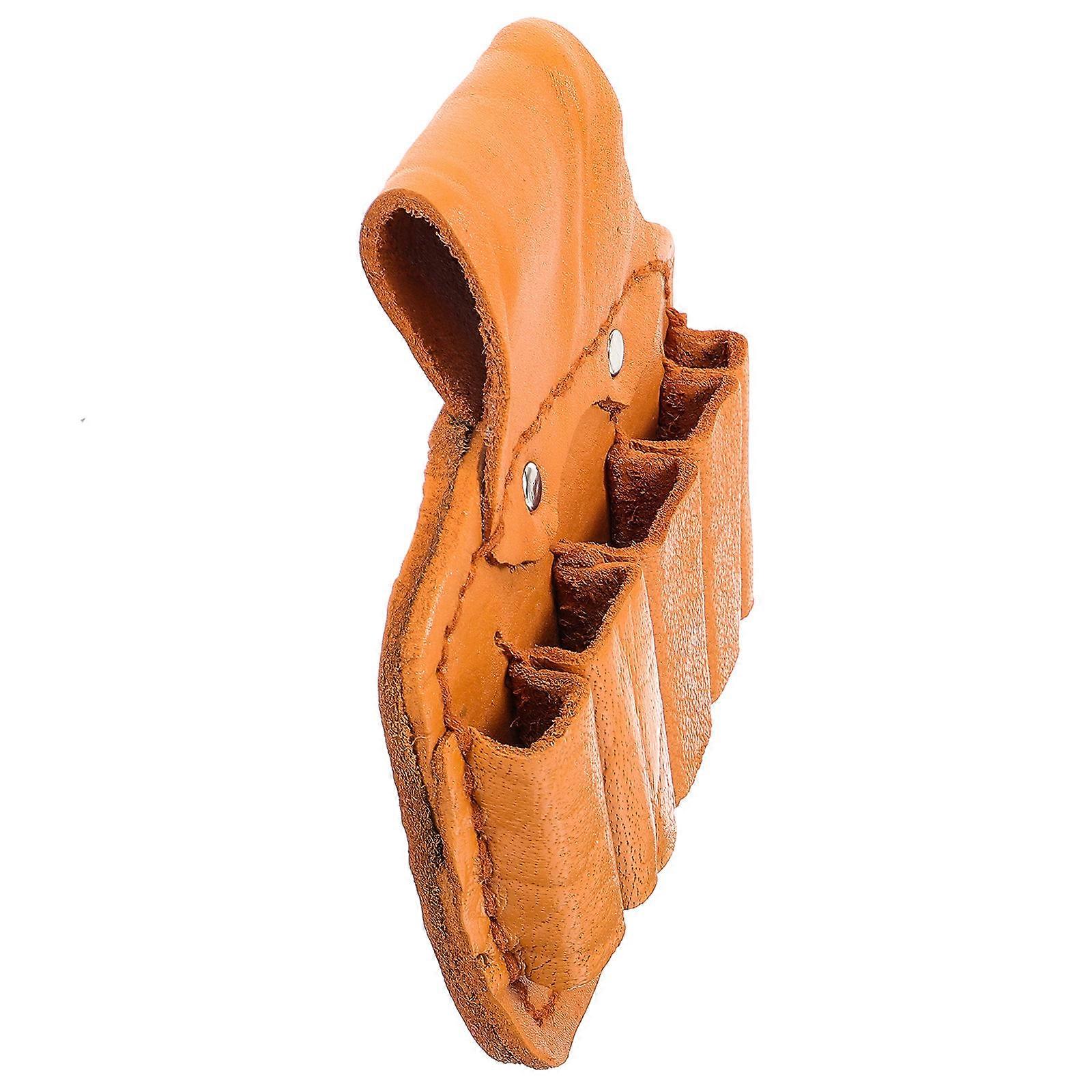 Tool Organizer Bag Electrician Pouch Multi Functional Storage Orange 16X16cm Durable Design 1Pcs