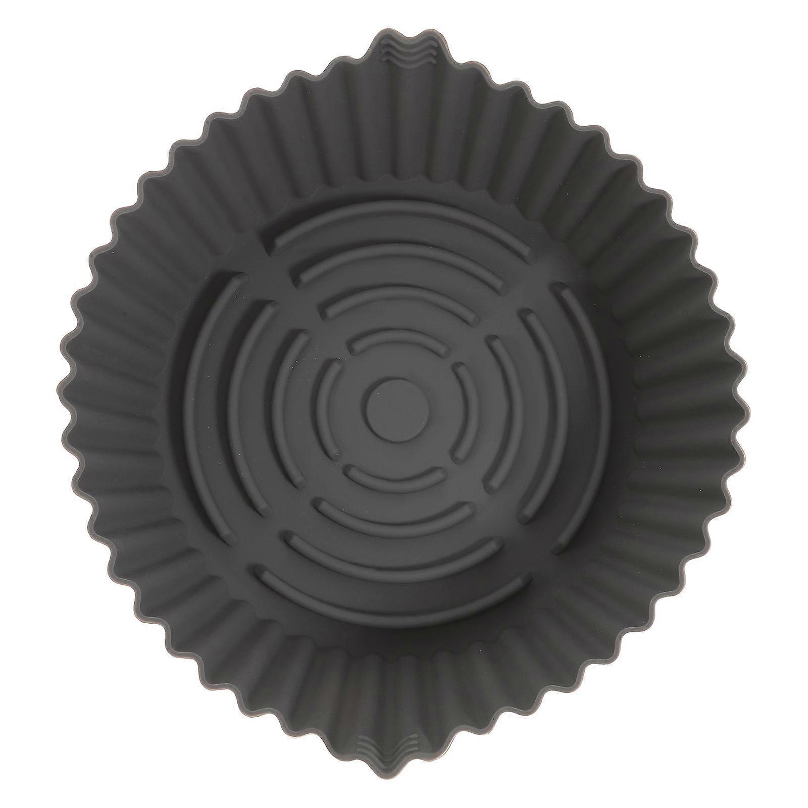 Silicone Baking Mat Air Fryer Grill Mat Heat Resistant Non Stick For Baking Grey 16.5X16X5CM 1Pcs