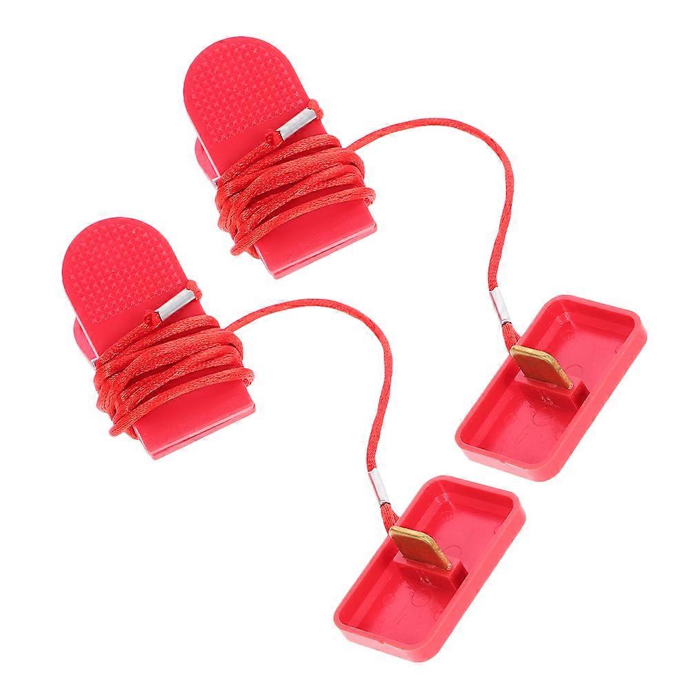 Treadmill Magnetic Key Emergency Stop Safety Lock Home Use Aluminum Alloy 2Pcs