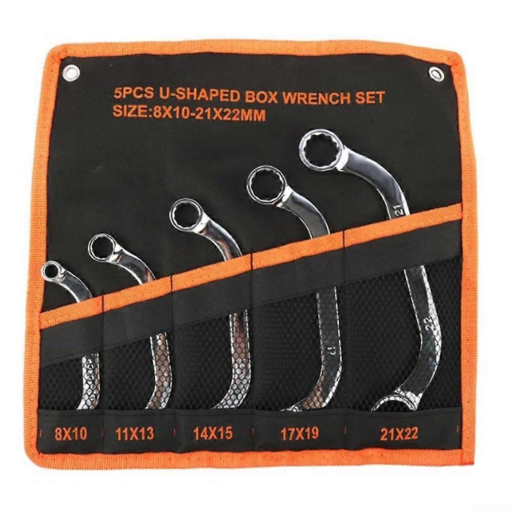 5-Piece U-Shaped Ratchet Wrench Set for Durability and Performance in Auto, Home, and Industrial Applications