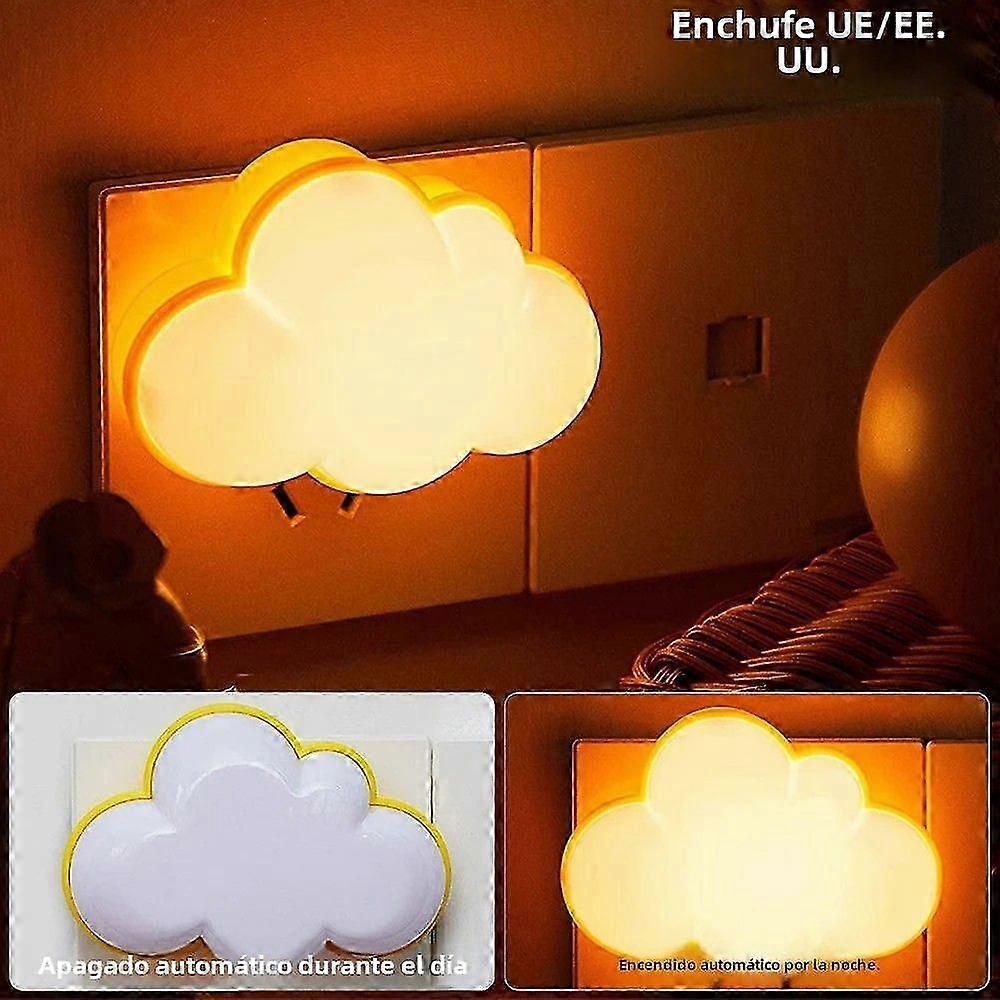 Automatic On/Off Smart Motion Sensor LED Night Light, US EU Plug, Cloud Light for Bedroom, Hallway, Kitchen