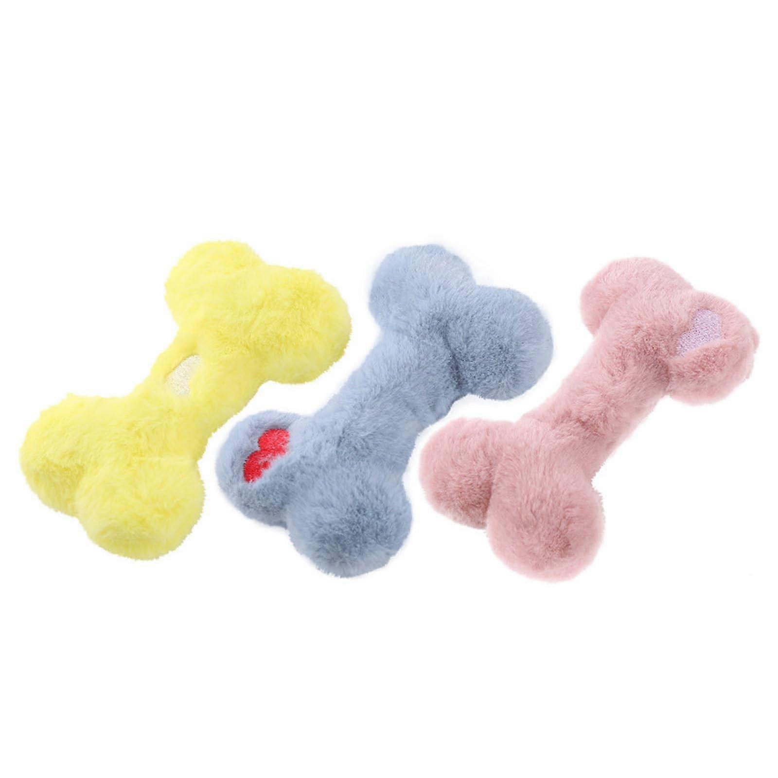 Chew toy for small dogs, 3piece plush dog toy, aggressive biting toy
