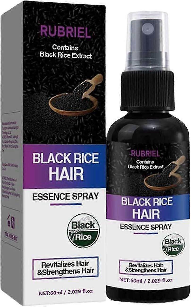 بخاخ نمو الشعر بماء الأرز الأسود ، مصل نمو الشعر لتساقط الشعر الجاف التالف ، الترطيب العميق ، تقوية ، سماكة ، تنعم الشعر ، اللمعان ،