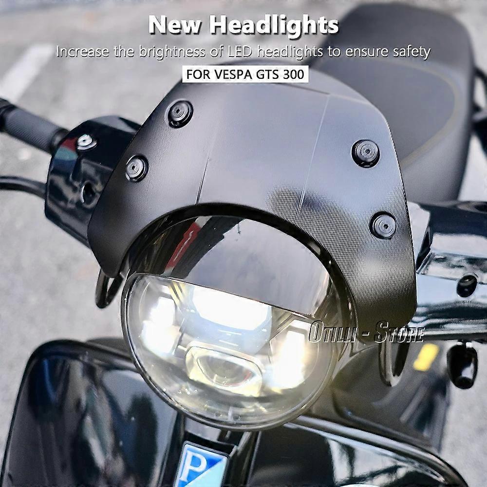 Suitable Motorcycle Accessories Headlights Assembly Black Chrome