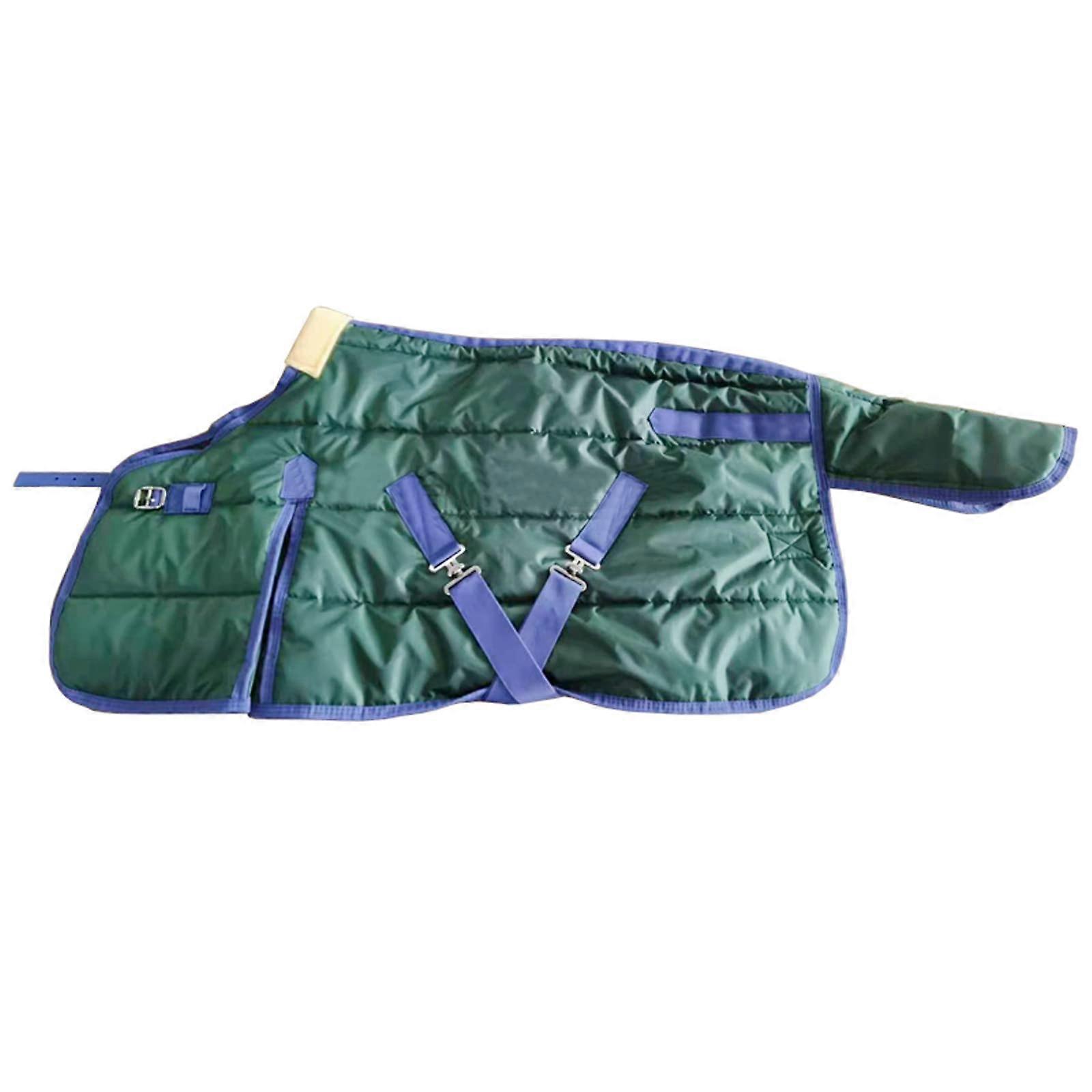 Horse Blanket, Waterproof Turnout Blanket, Winter Horse Blanket, Ideal for Stables, Durable with Reinforced Nylon Edges (Size: 110 cm / 43 inches)