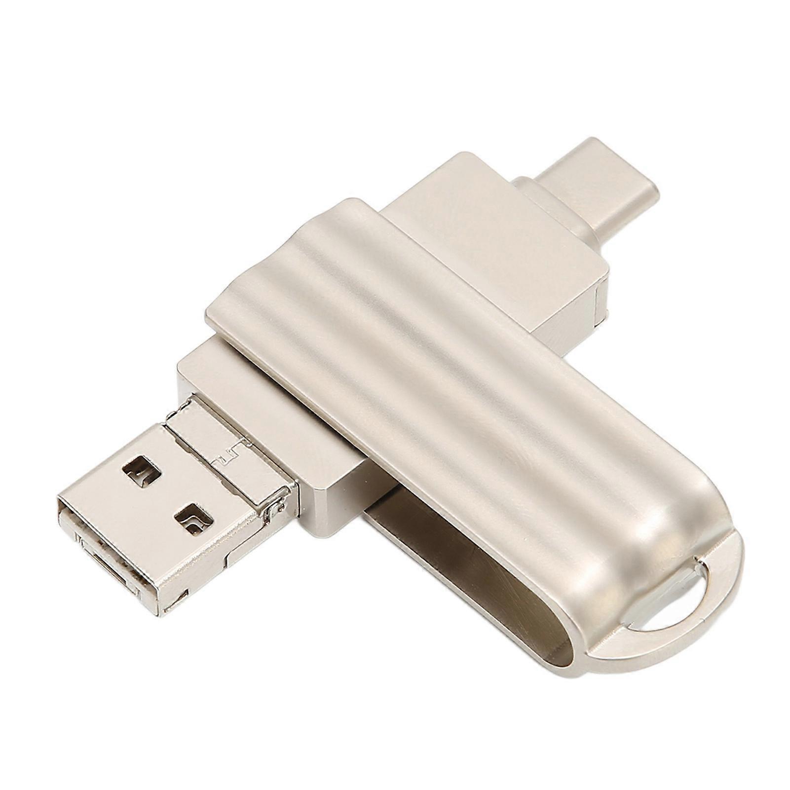 USB Flash USB2.0 2 in 1 High Speed 256G U Disk Information File Storage Data Transfer Flash Drive