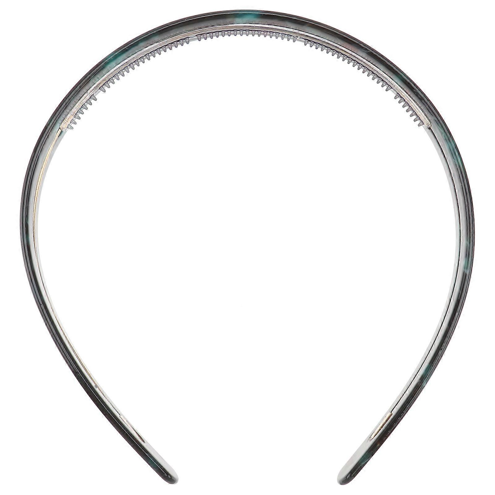 Non Slip Acetate Hairband with Teeth for Women – Stylish, Comfortable Headwear for Daily Wear, Sports, Travel, and Parties – Deep Green