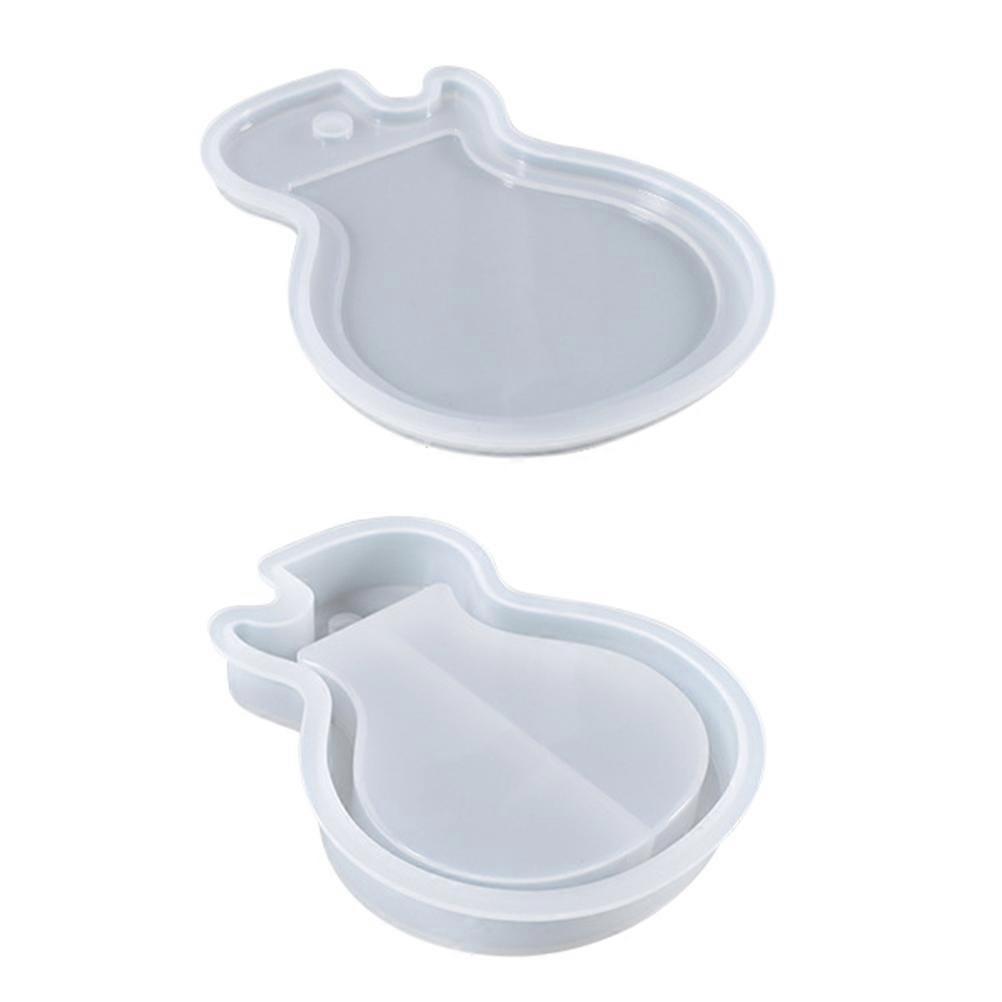Silicone Guitar Mold for DIY Key Chain Pendants White Reusable Creative Pendant Accessories 1 Set