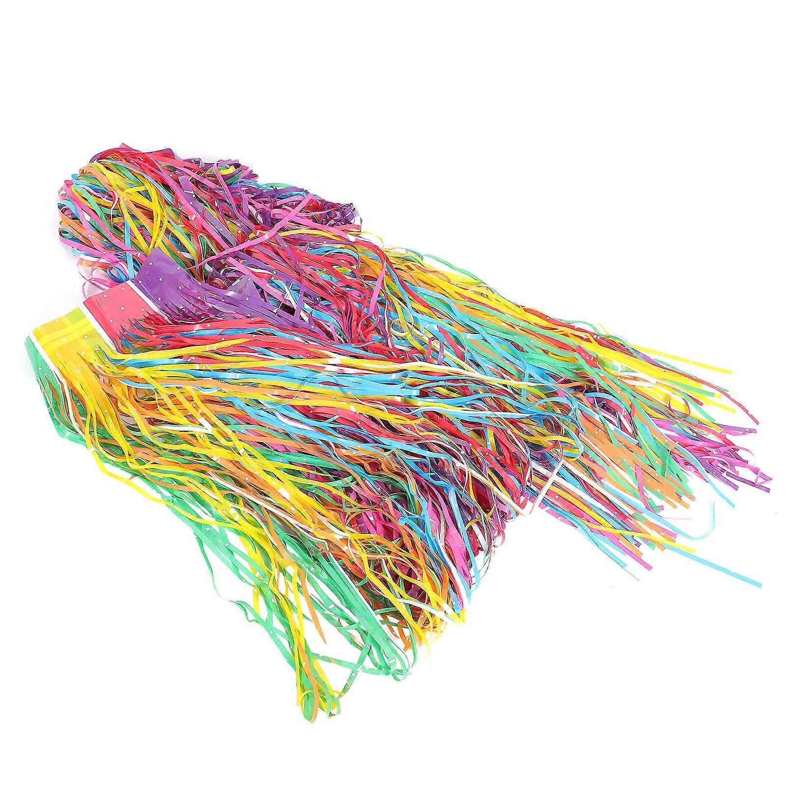Party Streamers Colorful Streamer Fringe Shape PET Material For Women And Party Planners Birthday Doorway 2Pcs