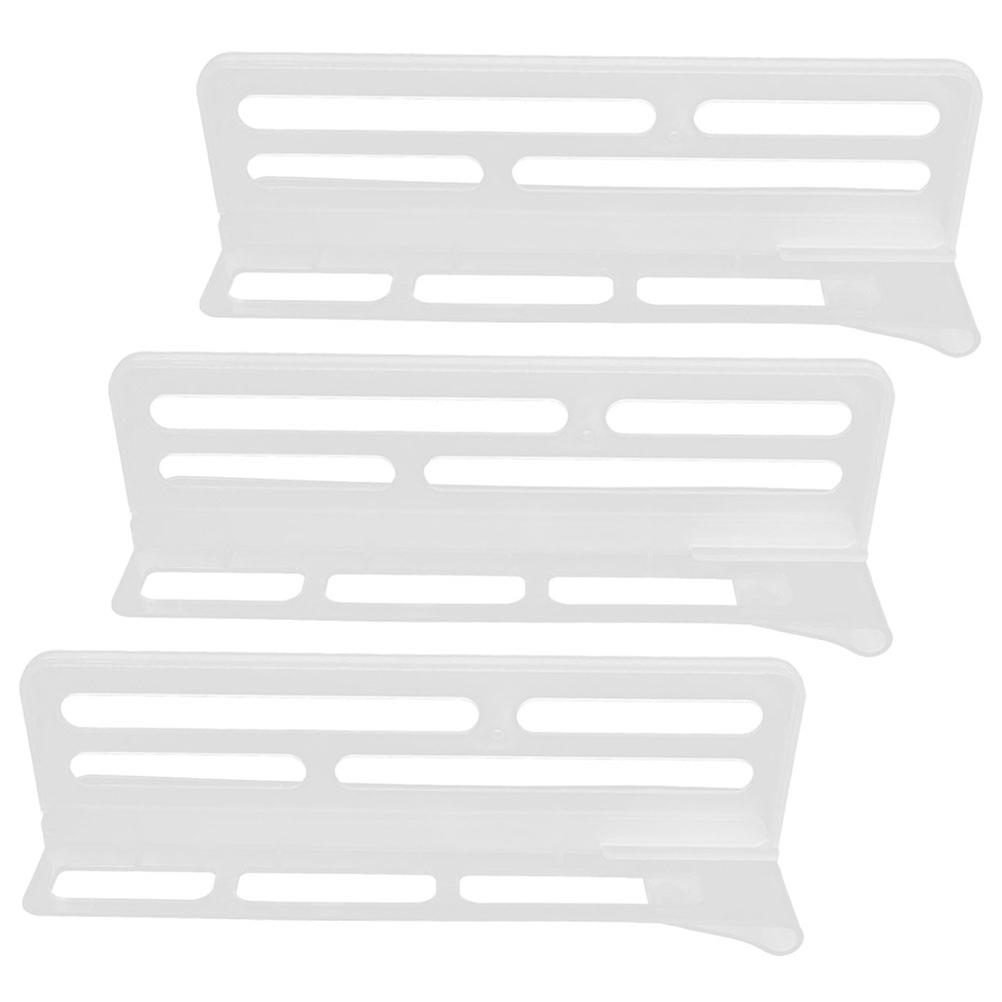Household Refrigerator Divider Kitchen Organization Durable PP Material Rectangular 3Pcs