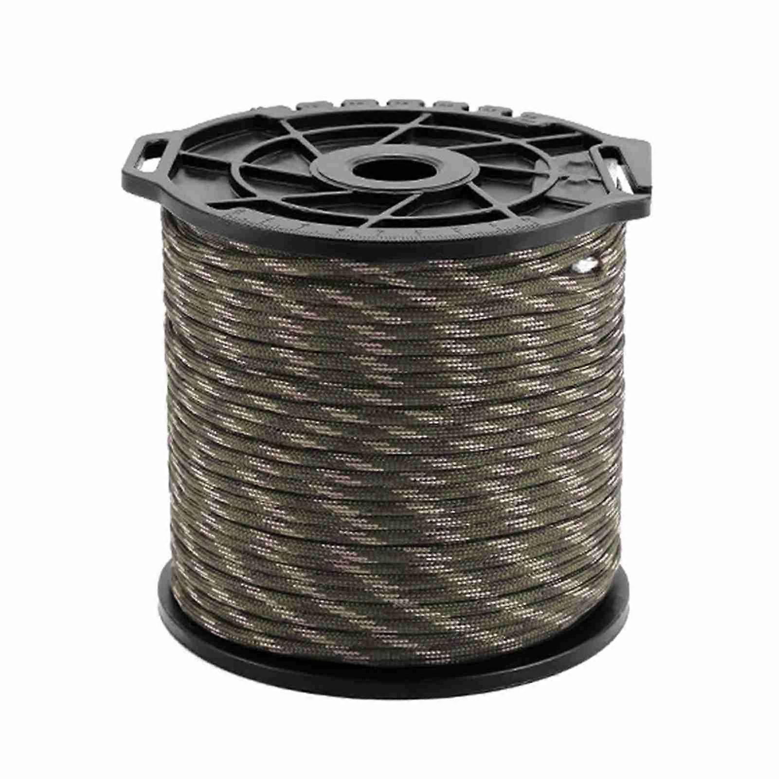 Outdoor Multi-function Spool 9core Paracord Rope 4mm Thick Binding Rope Clothesline Tent Wind Rope Climbing RopeYMHC