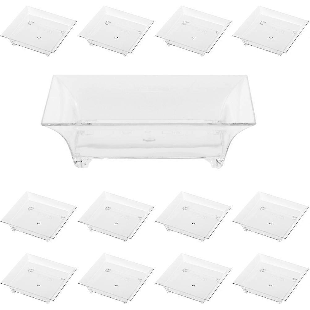 Sauce Dishes For Dipping Square Shape Banquet Simple Design 6x6cm 50Pcs