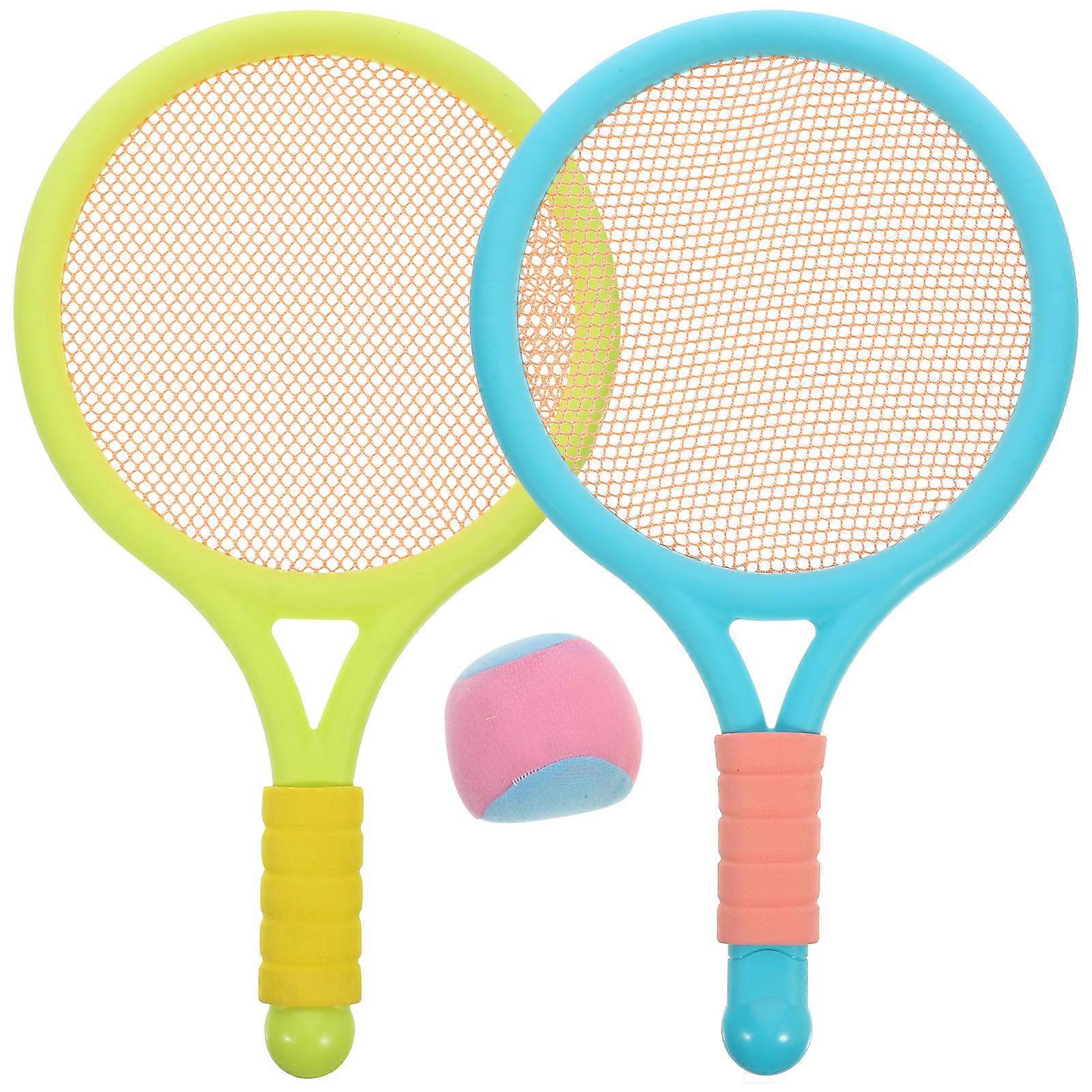 Tennis Racket Kit for Kids with Plastic Rackets and Ball 1Pair Set