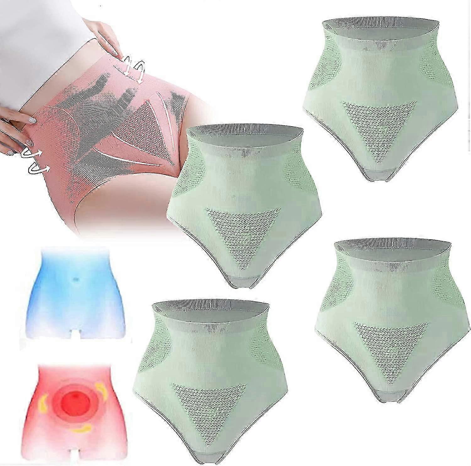 4 Pack Slimorypro Graphene Honeycomb Vaginal Tightening & Body Shaping Briefs,Graphene Honeycomb Briefs