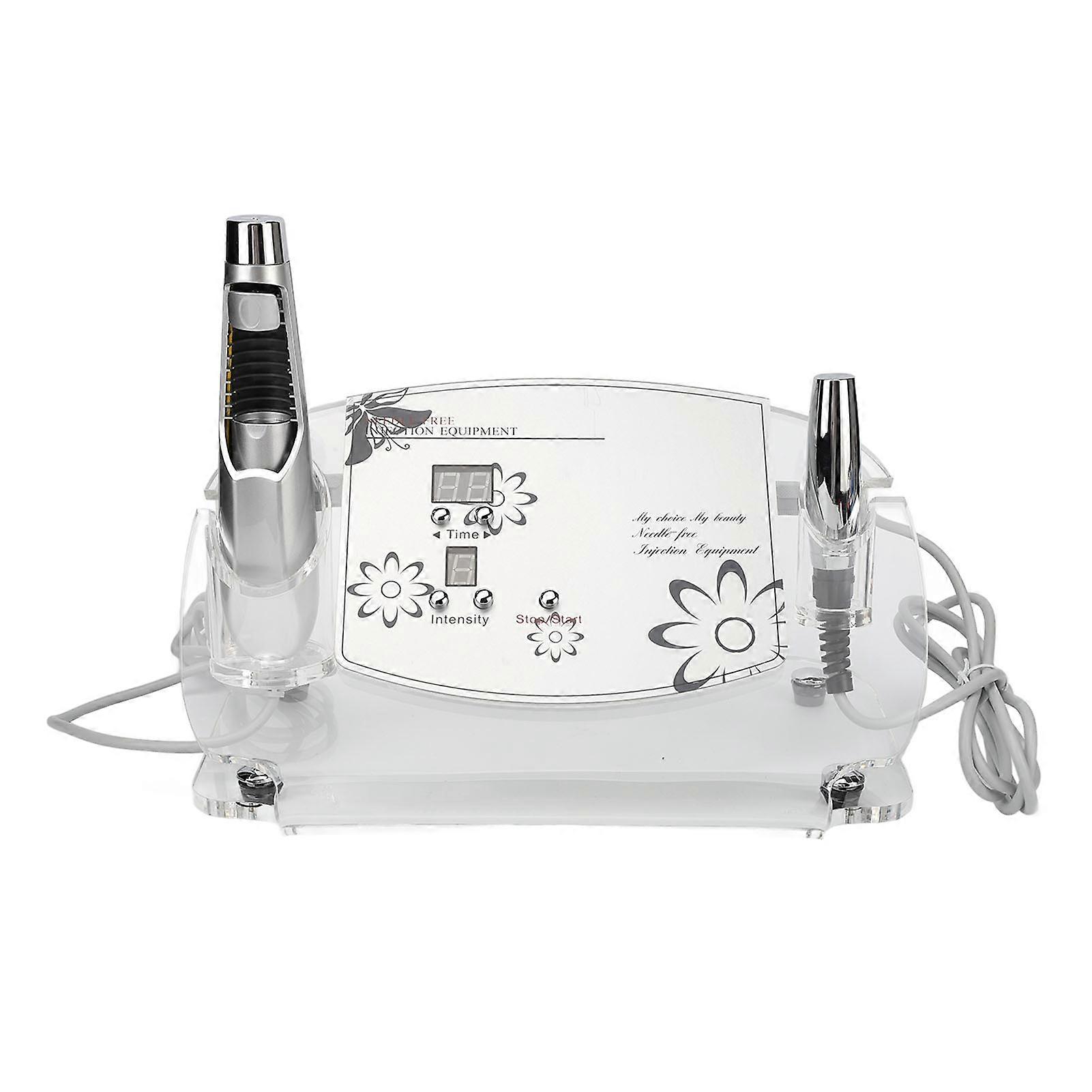 Ultrazvukový kozmetický stroj bez ihly Odstraňovanie vrások Omladzovací stroj na mezoterapiu bez ihly 100-240V EU Plug