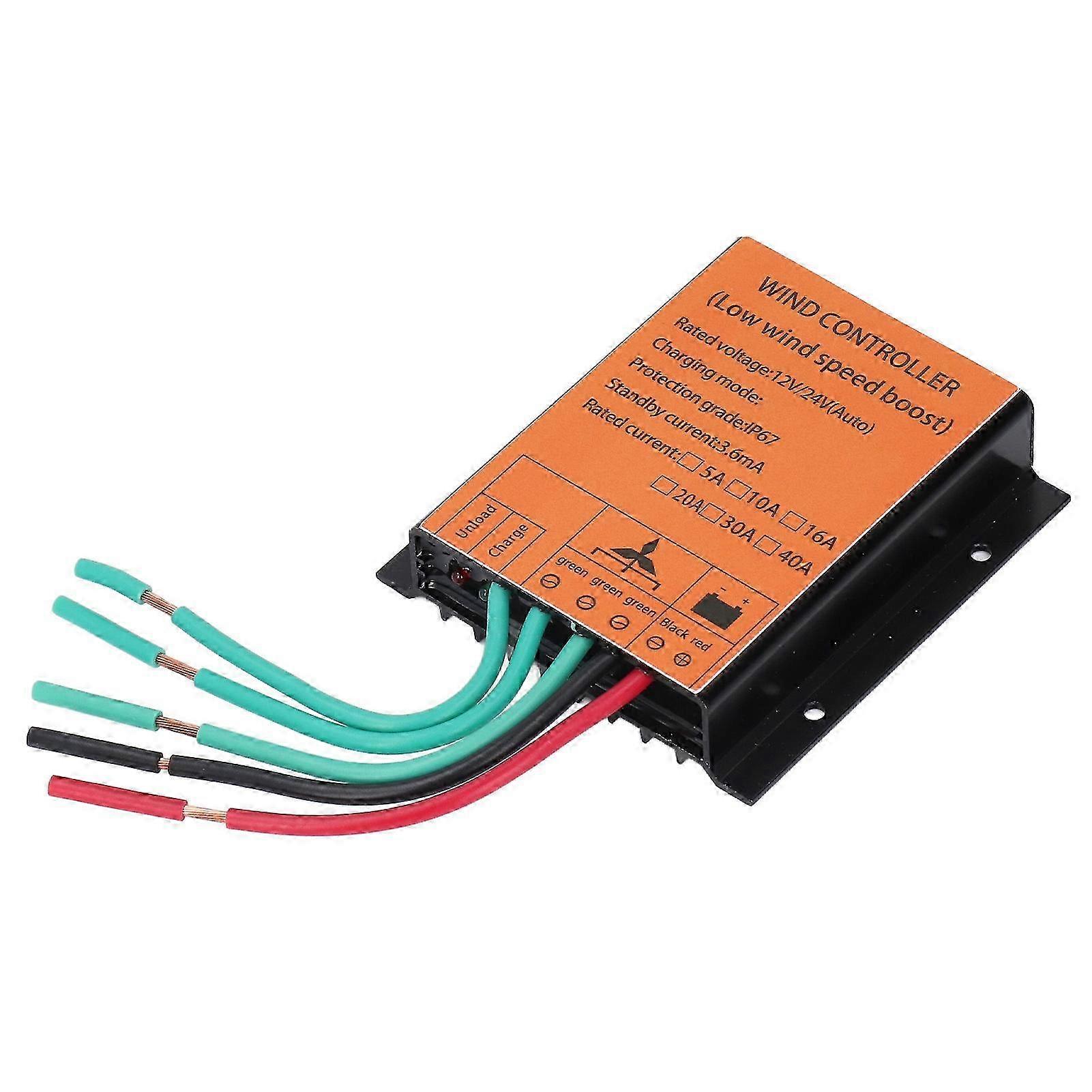 Controlador de viento universal y controlador de carga MPPT del turbogenerador - Ajuste automático de 12 V / 24 V para sistemas de 300 W-1000 W, salida de 10 A