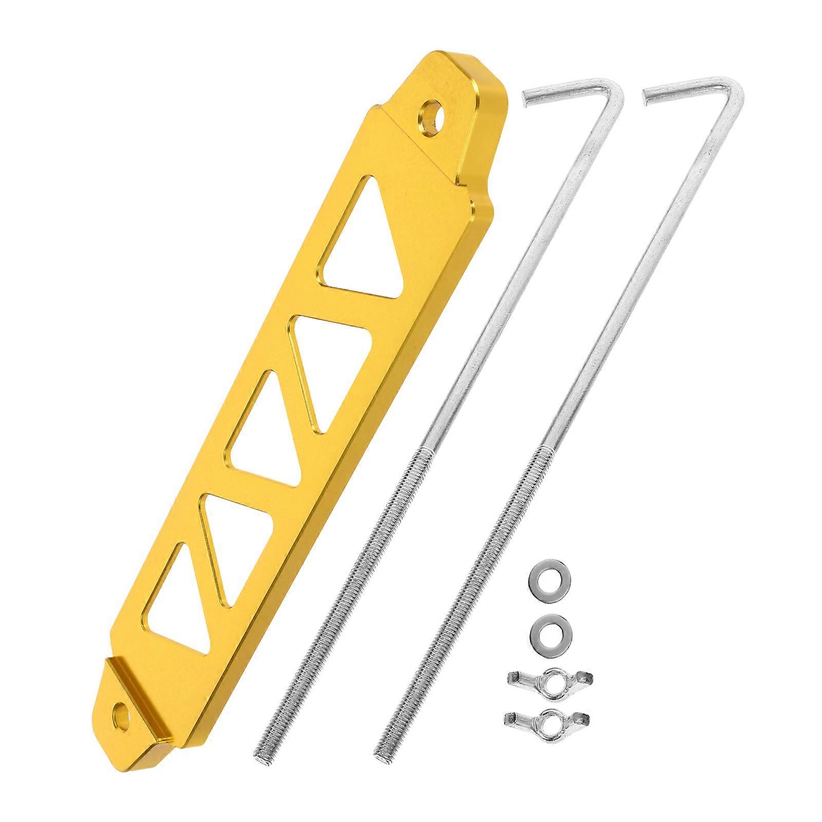 Bracket For Installing Batteries Aluminum Alloy Battery Fixing Bracket Automotive Battery Car Modification 21.80X4.50X0.75CM Prevent Shaking 1Set
