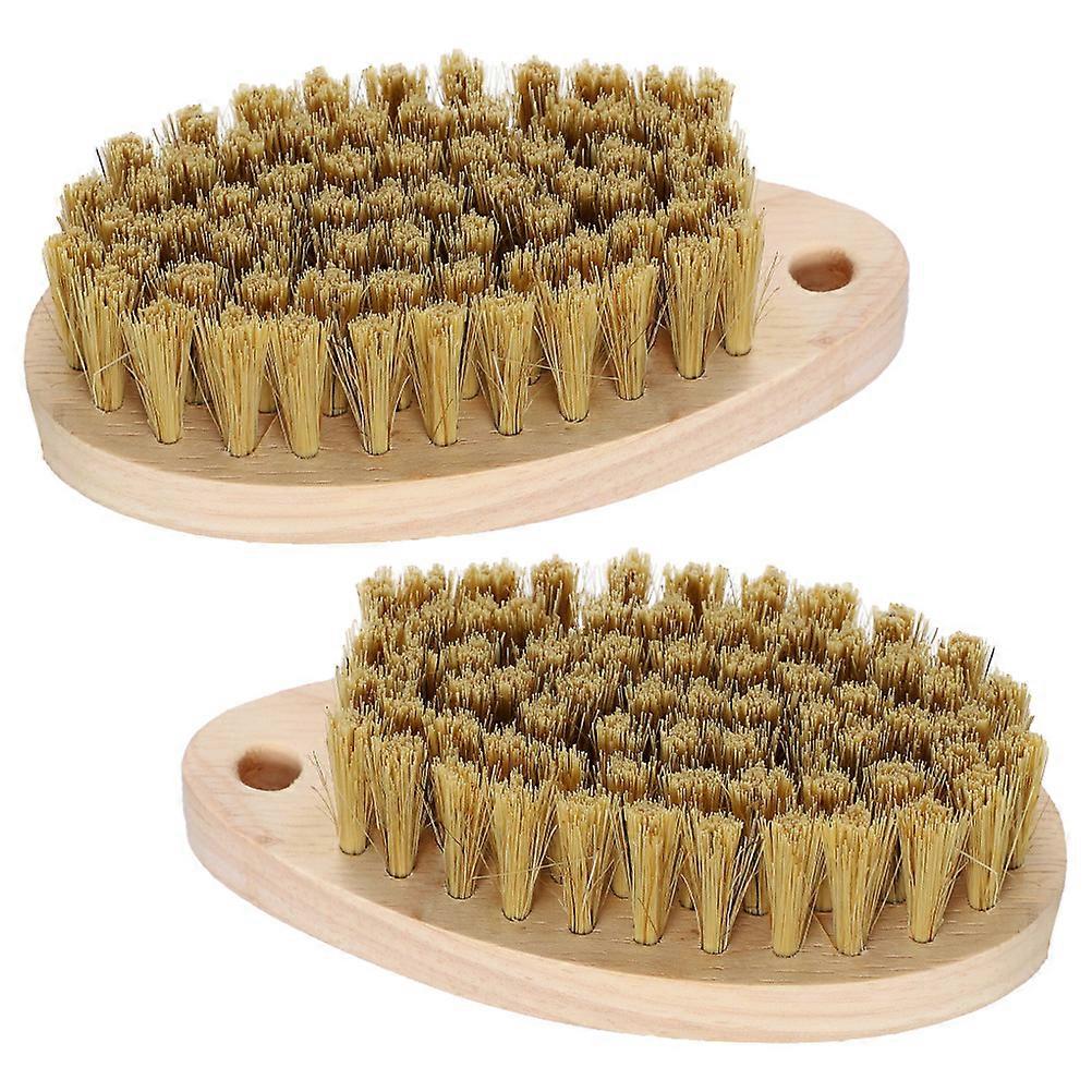 Wooden Bristle Laundry & Shoe Brush Set – Multi Use Durable Cleaning Tool for Clothes & Footwear, Gentle on Surfaces, Home Use