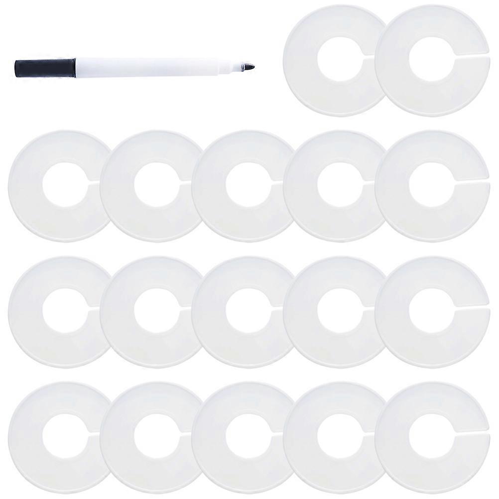 Wardrobe Hangers Dividers with Pen for Home Use 30pcs Made of Plastic Lightweight and