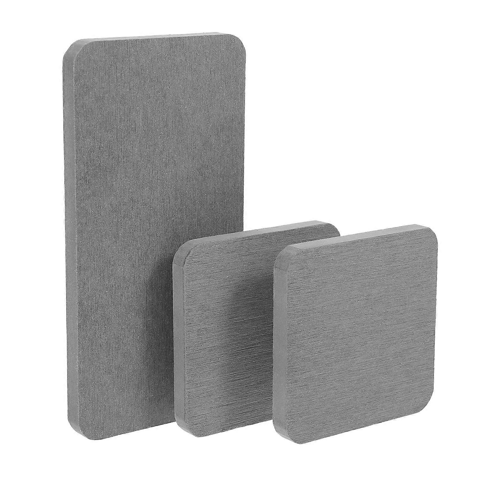 3Pcs Diatomite Absorbent Coasters for Home Use Dark Grey Keeps Countertop Clean and Dry
