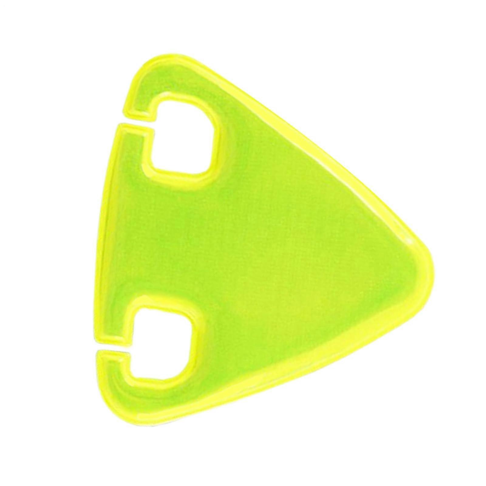 Bicycle Reflectors - Triangular Retro Reflective Safety Reflectors for Rear Mounting, Green Visibility Enhancers for Cyclists