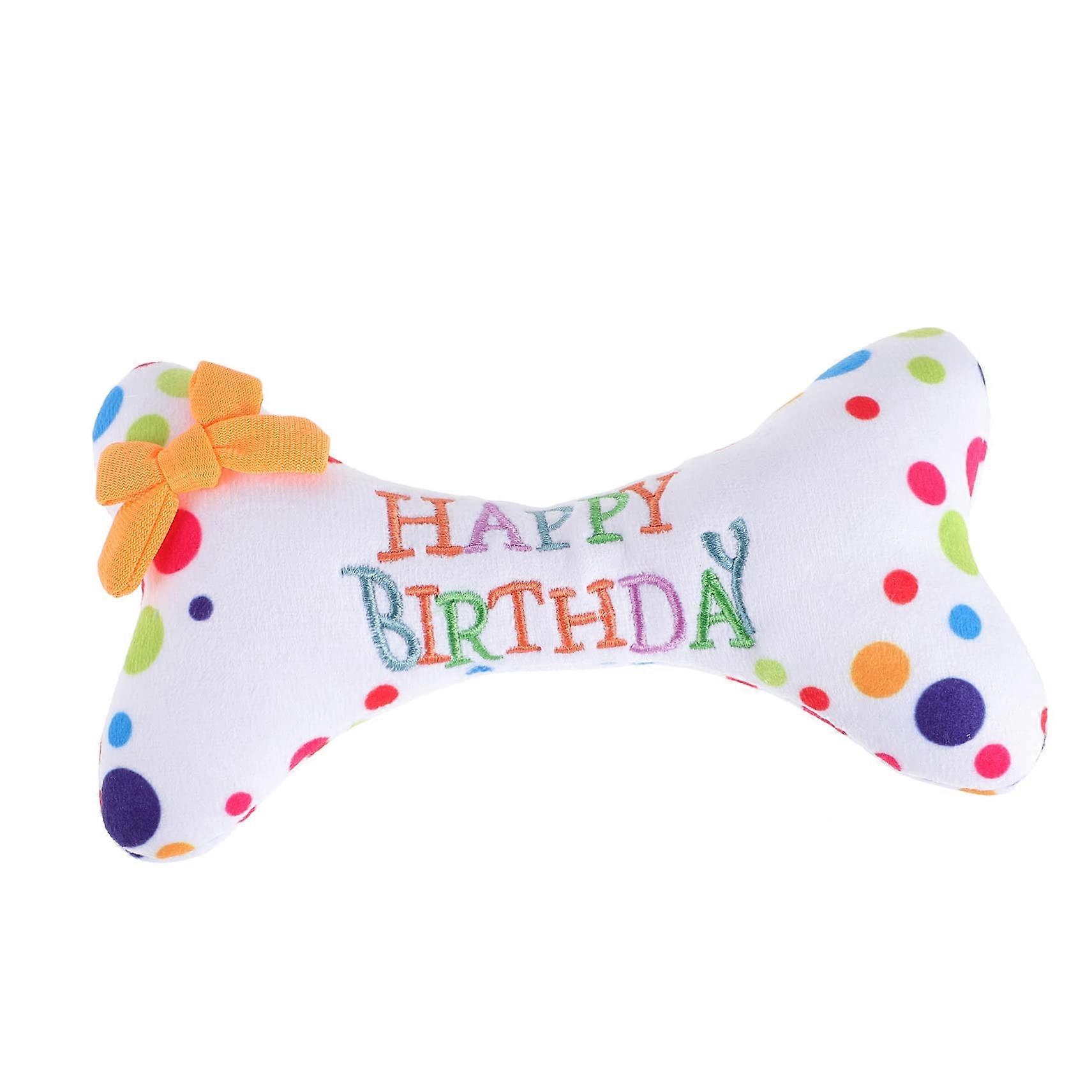 Jouet de dentition en os de chien Forme d’os robuste pour chiens Thème d’anniversaire Dents de chiot Accessoires de fête d’anniversaire