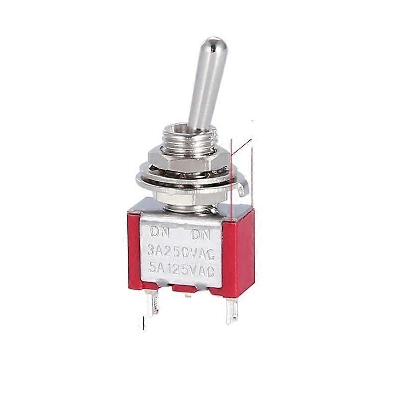 5PCS MTS-302 MTS-403 Miniature Toggle Switch 125V 6A SPDT DPDT ON-ON Latching Switches for Electrical Projects