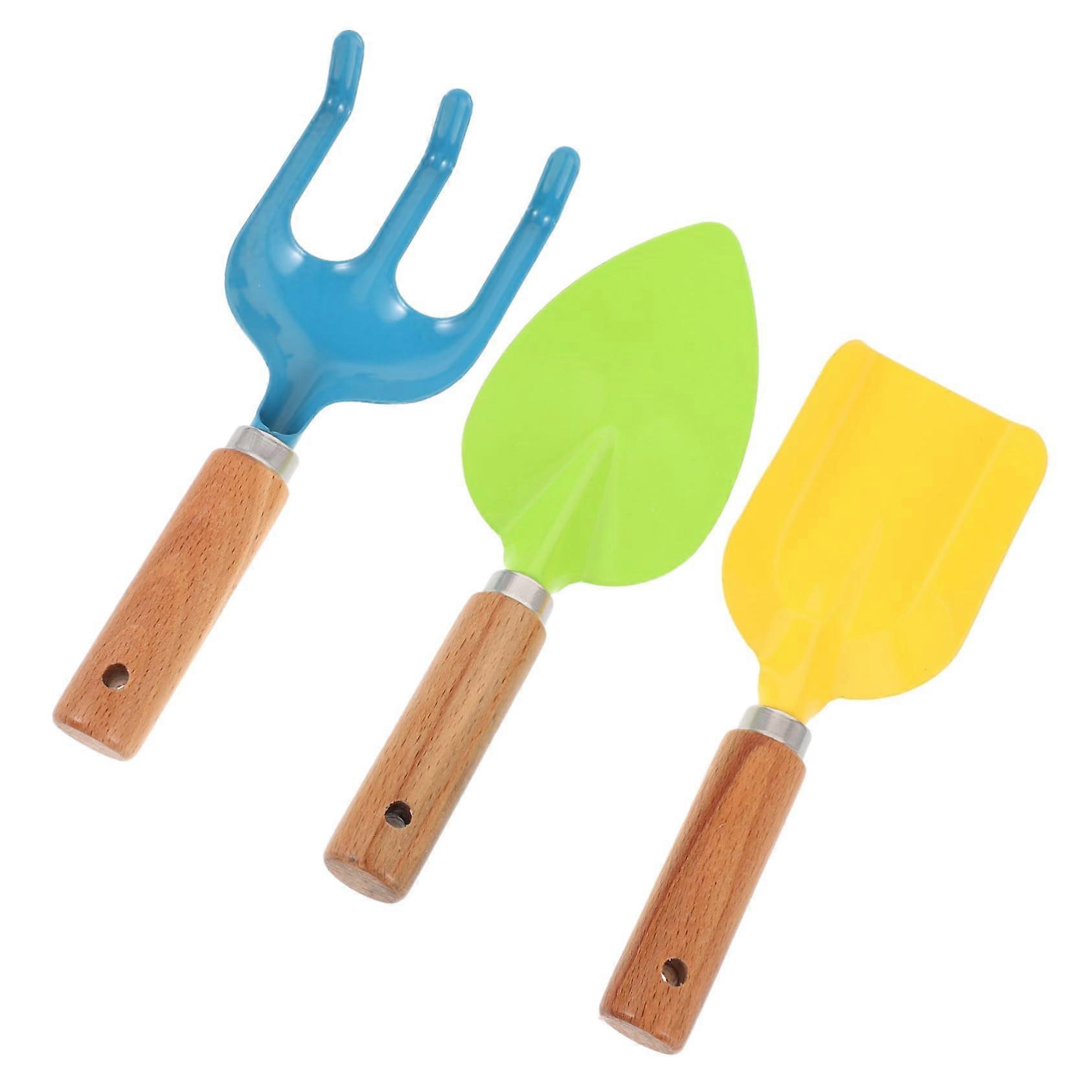 1 Set Sand Toy Set with Sand Shovel and Rake for Beach Garden Sandbox Colorful and Ergonomic Easy to Handle