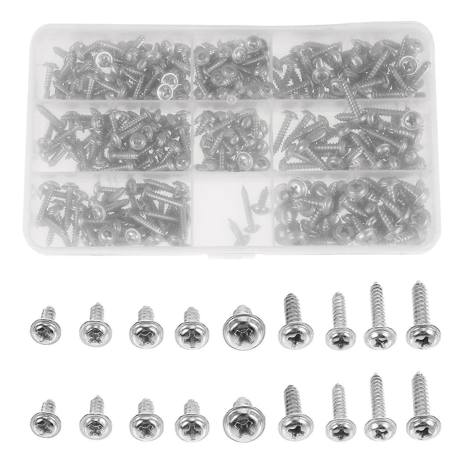 Self Drilling Wood Screws Handyman Rust-Proof 340Pcs