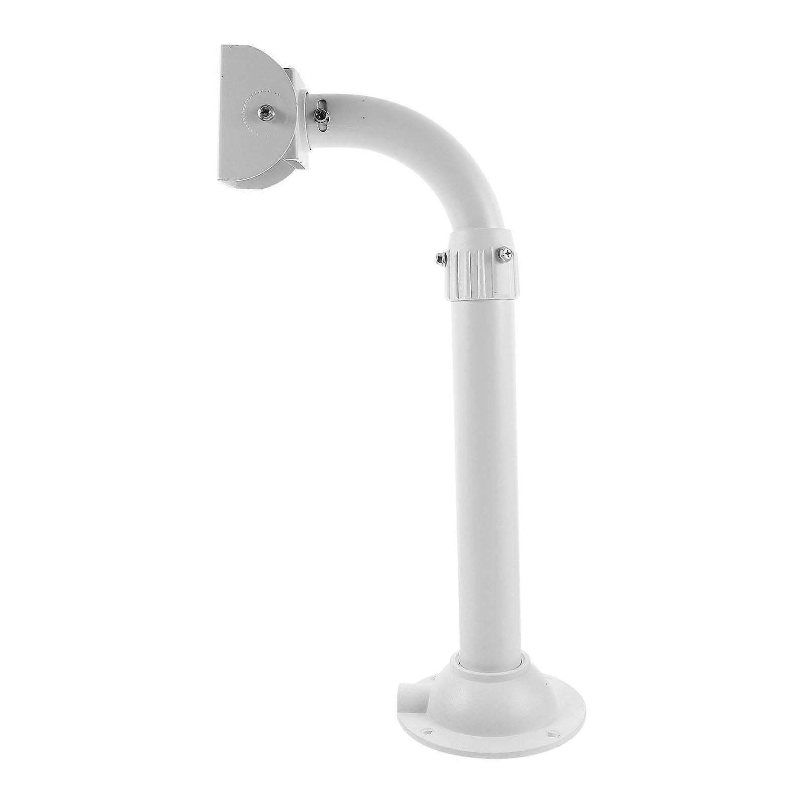 White Aluminum Alloy Camera Wall Mount Adjustable for Security Cameras 3060cm Length Range