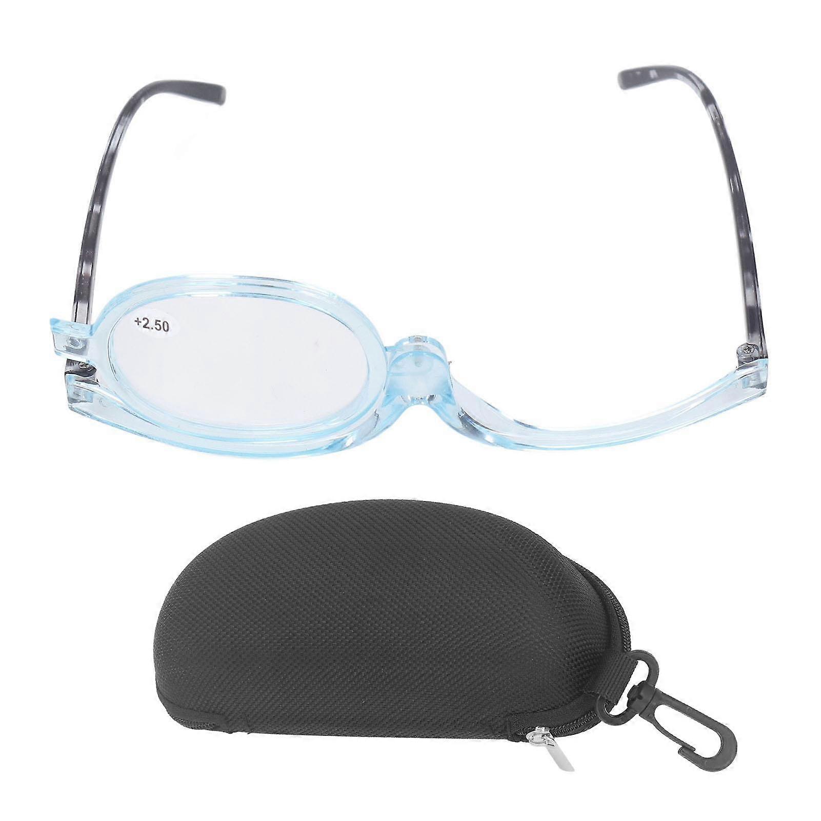 Magnifying Makeup Glasses Rotating Eye Single Lens Magnifying Eye Make Up Spectacles for Old Women