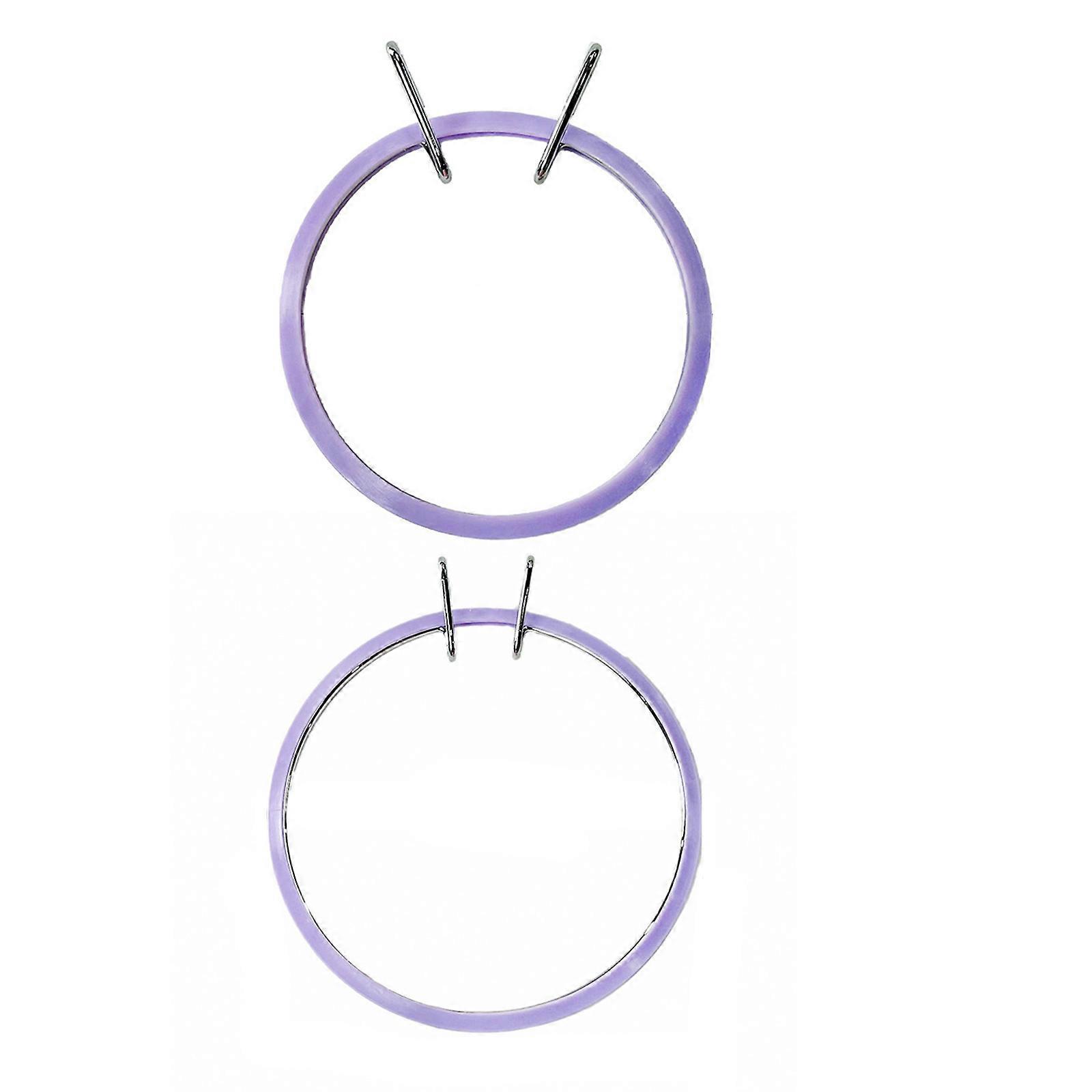 1 Set Plastic Embroidery Hoop With Adjustable Tension Embroidery Frame Crafting Tool For Needlework Projects Multicolor