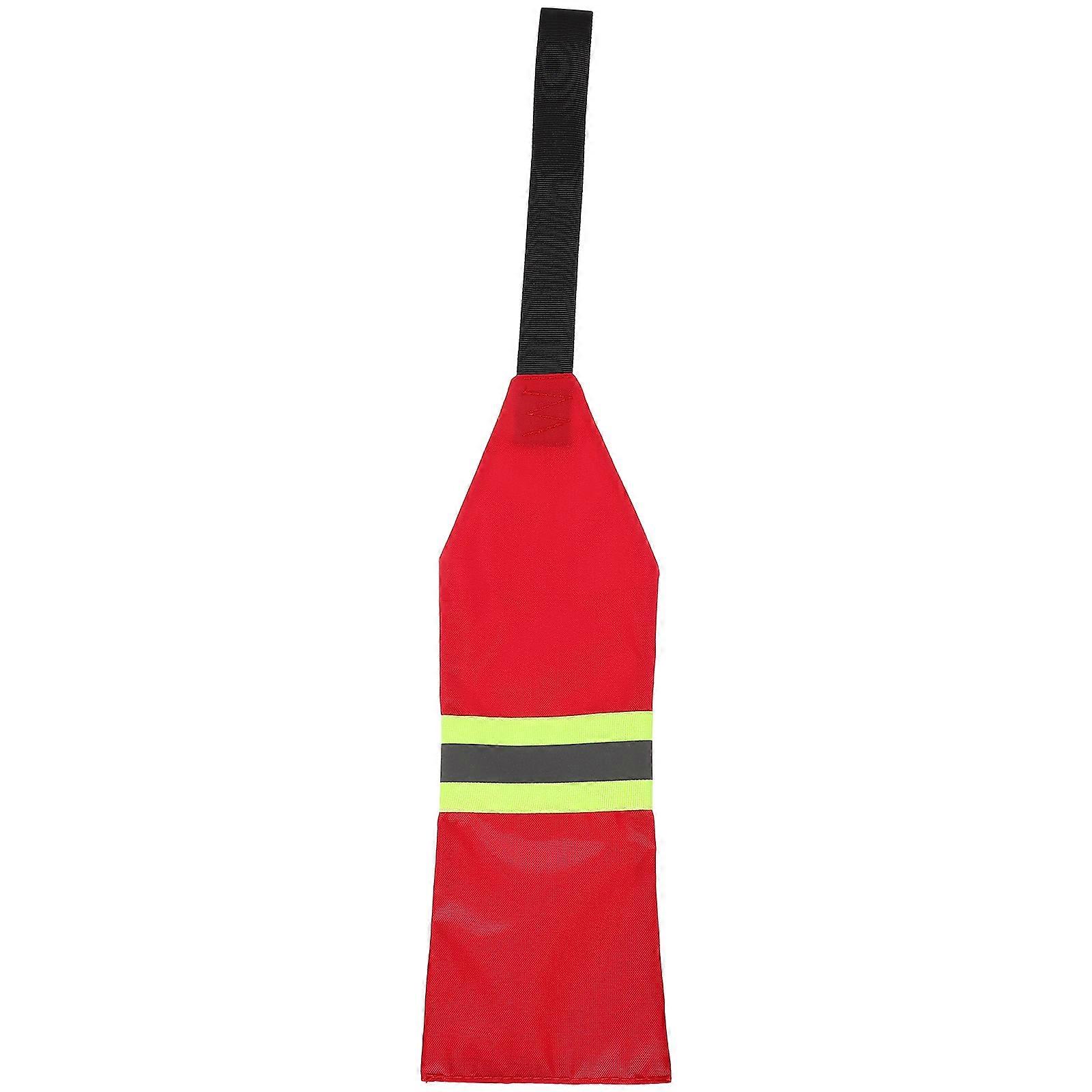High Visibility Reflective Kayak Safety Flag – Durable Waterproof Warning Banner for Boats, Trailers & Trucks – Easy Attachment Design