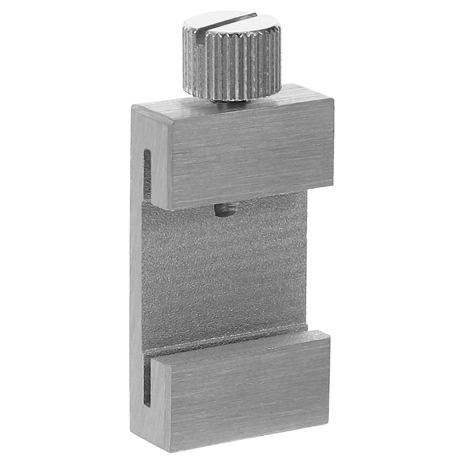 Ruler Positioning Limit Block for Woodworking Measurement Silver