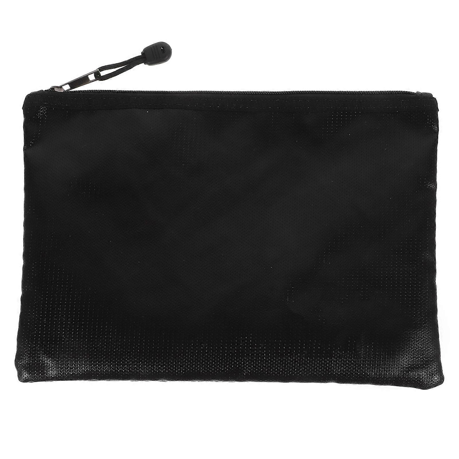 Waterproof And Fireproof File Bag For Adults Home And Office Use Featuring High-Quality Material In Black Color 1Pc