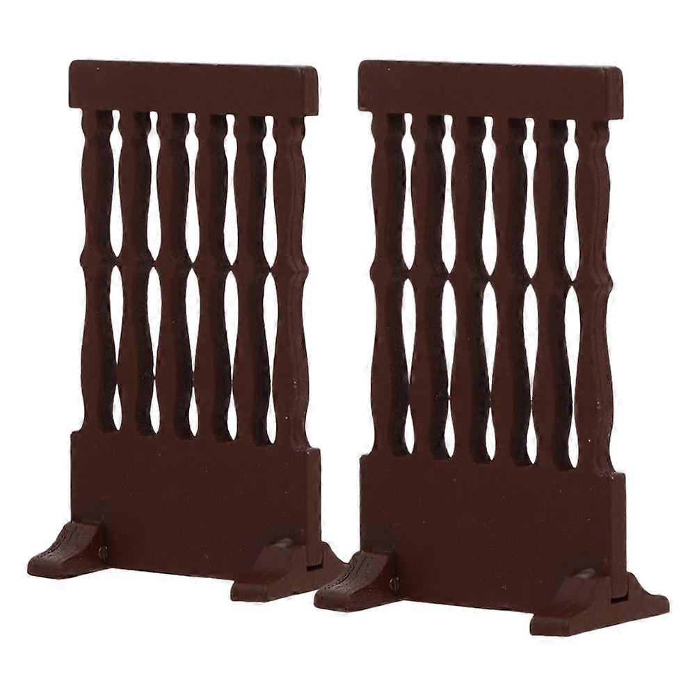 Japanese Wooden Screen for Home Decor Unique Design Adds Artistic Touch Brown Color Suitable for Living Room Restaurant 2 Pieces
