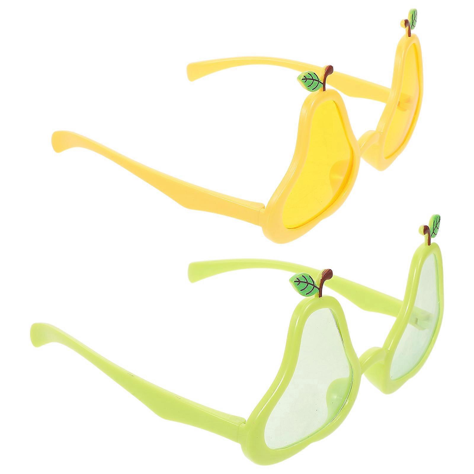 Tropical Fruit Sunglasses – 4pcs Funny Party Eyewear for Summer Beach & Luau Events – Comfortable Fit & Interactive Props for Memorable Gatherings