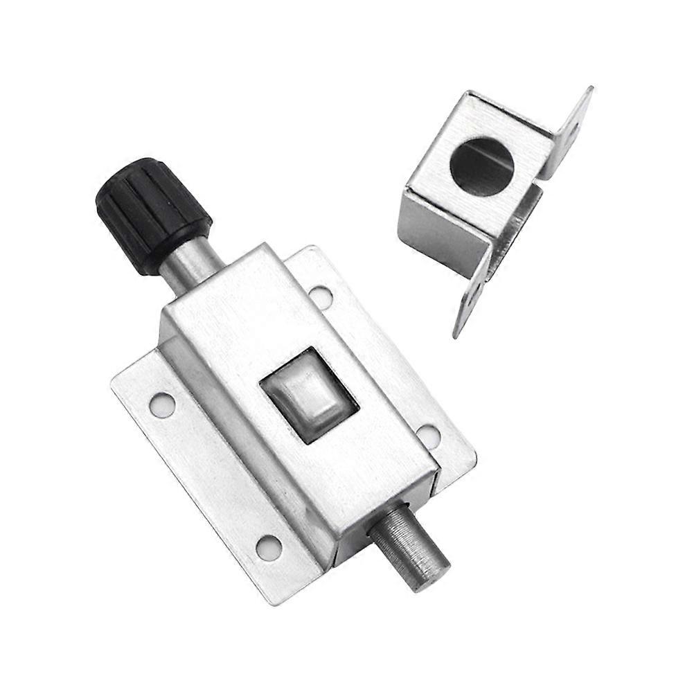 Stainless Steel Automatic Door Latch for Home Use Durable and Easy to Install Silver 1 Set