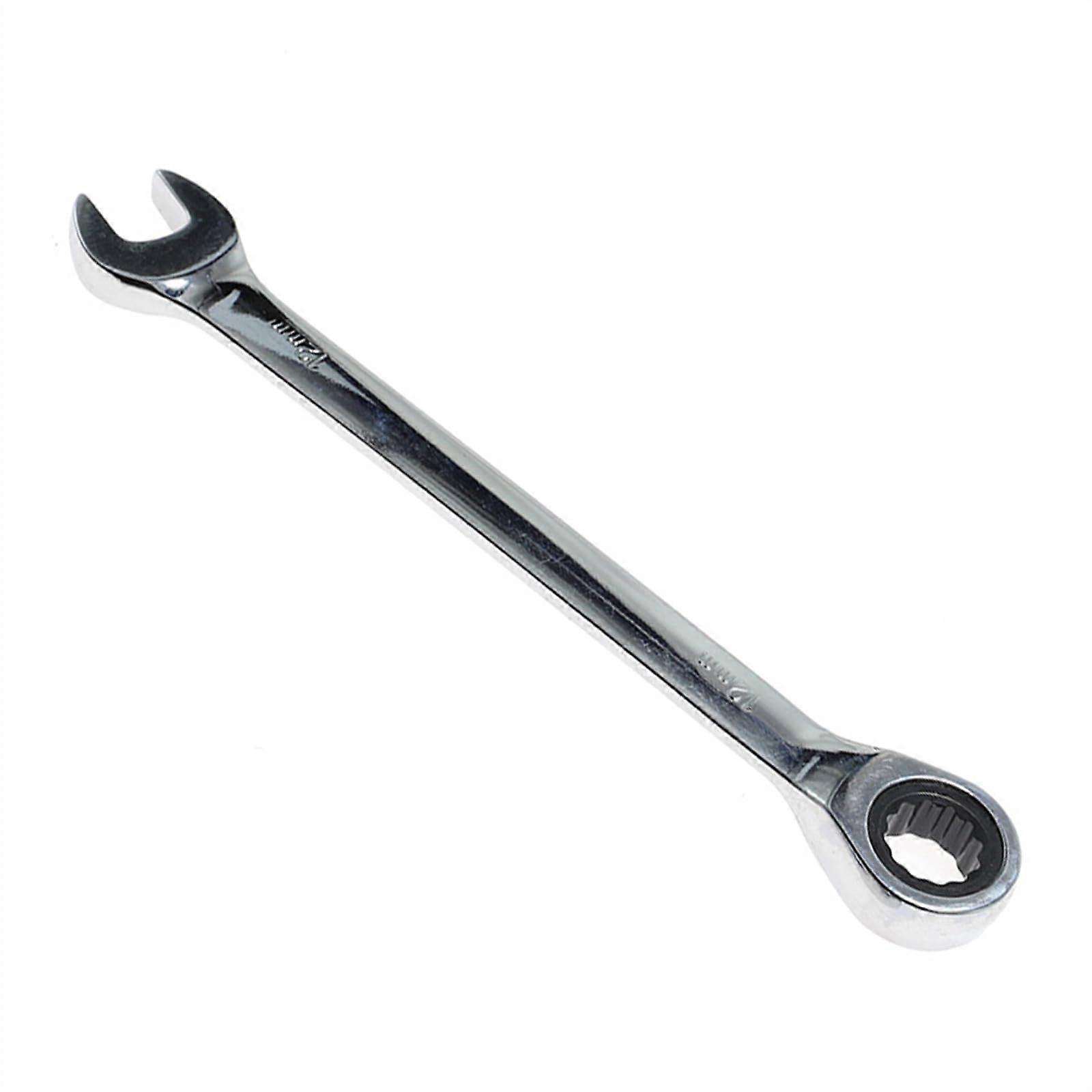 Ratchet Combination Wrench with Pivot Head 21mm, Dual Use Spanner for Automotive Repair