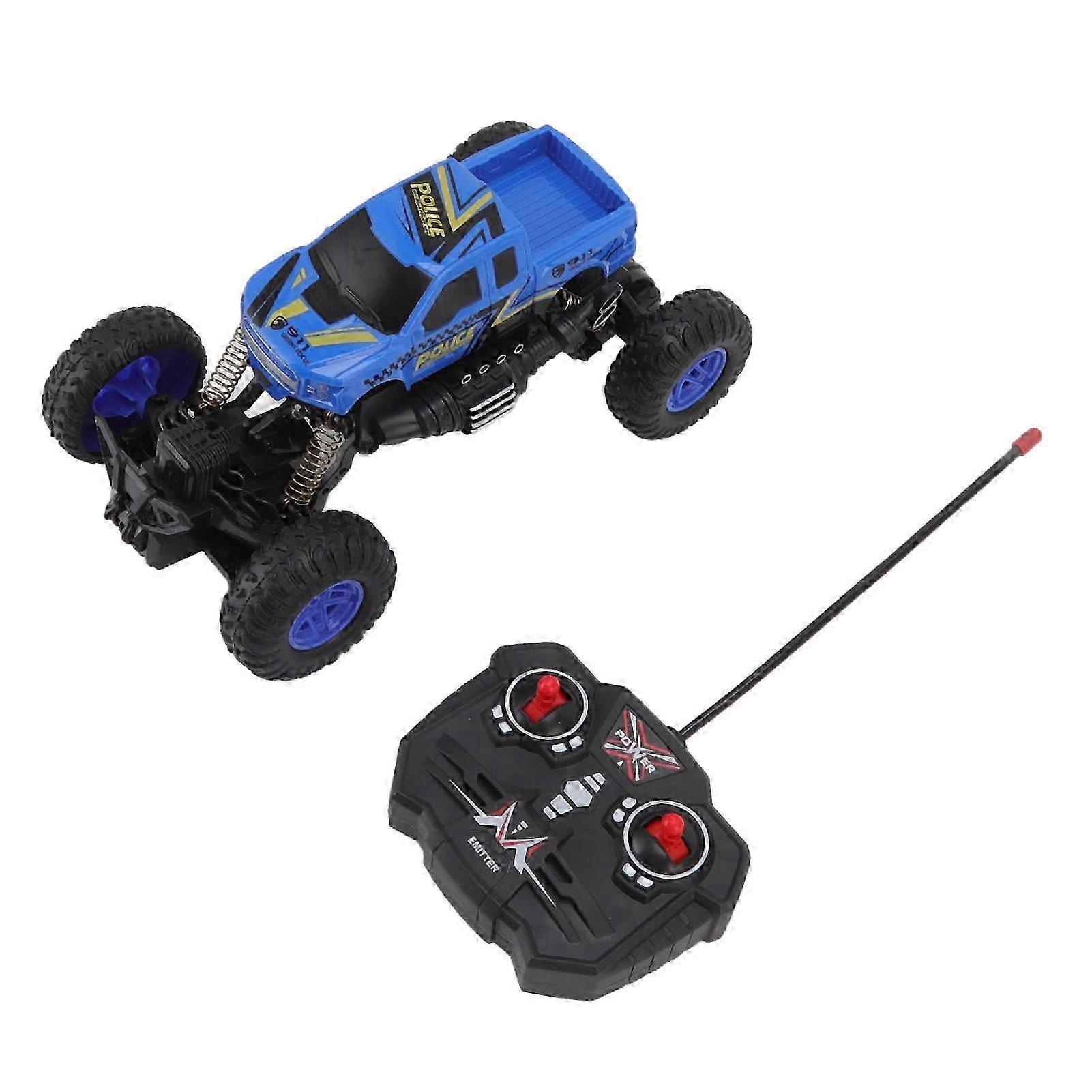 Shockproof 1:18 Scale RC Crawler Car Remote Control Electric Toy for Boys and Girls - Blue