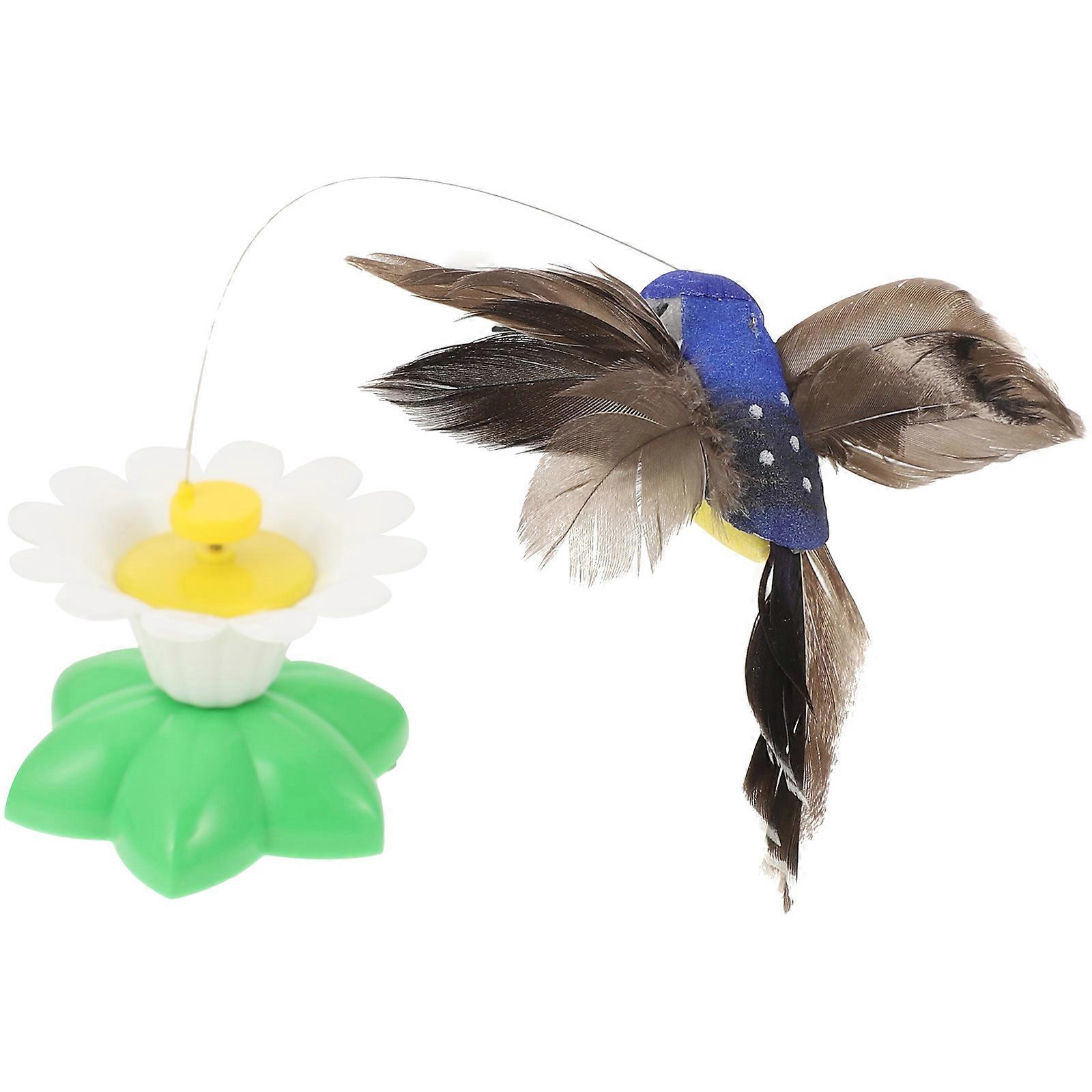 Electric Cat Teaser Stick   Automatic Rotating Bird for Indoor Play, Stimulates Hunting Instinct & Curiosity, Interactive Fun Bonding Activity