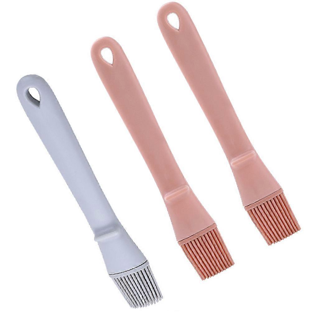 BBQ Brushes For Grill Silicone Brush Ideal For Barbecue And Baking Applications Assorted Color Suitable For Home Gathering 3Pcs