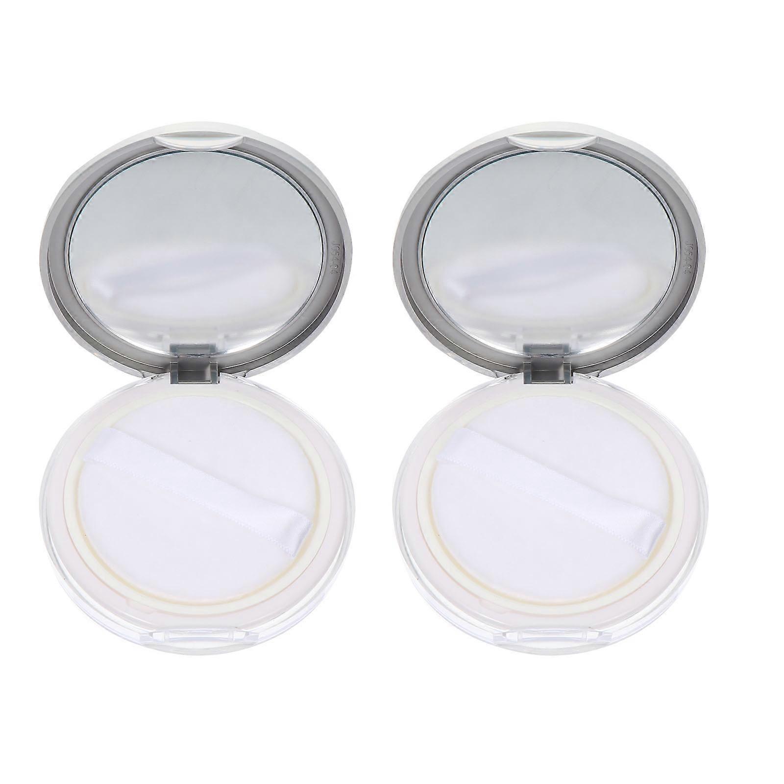 Loose Powder Box For Storage Holder Daily Use Skin Friendly Material Multi Color 2Pcs
