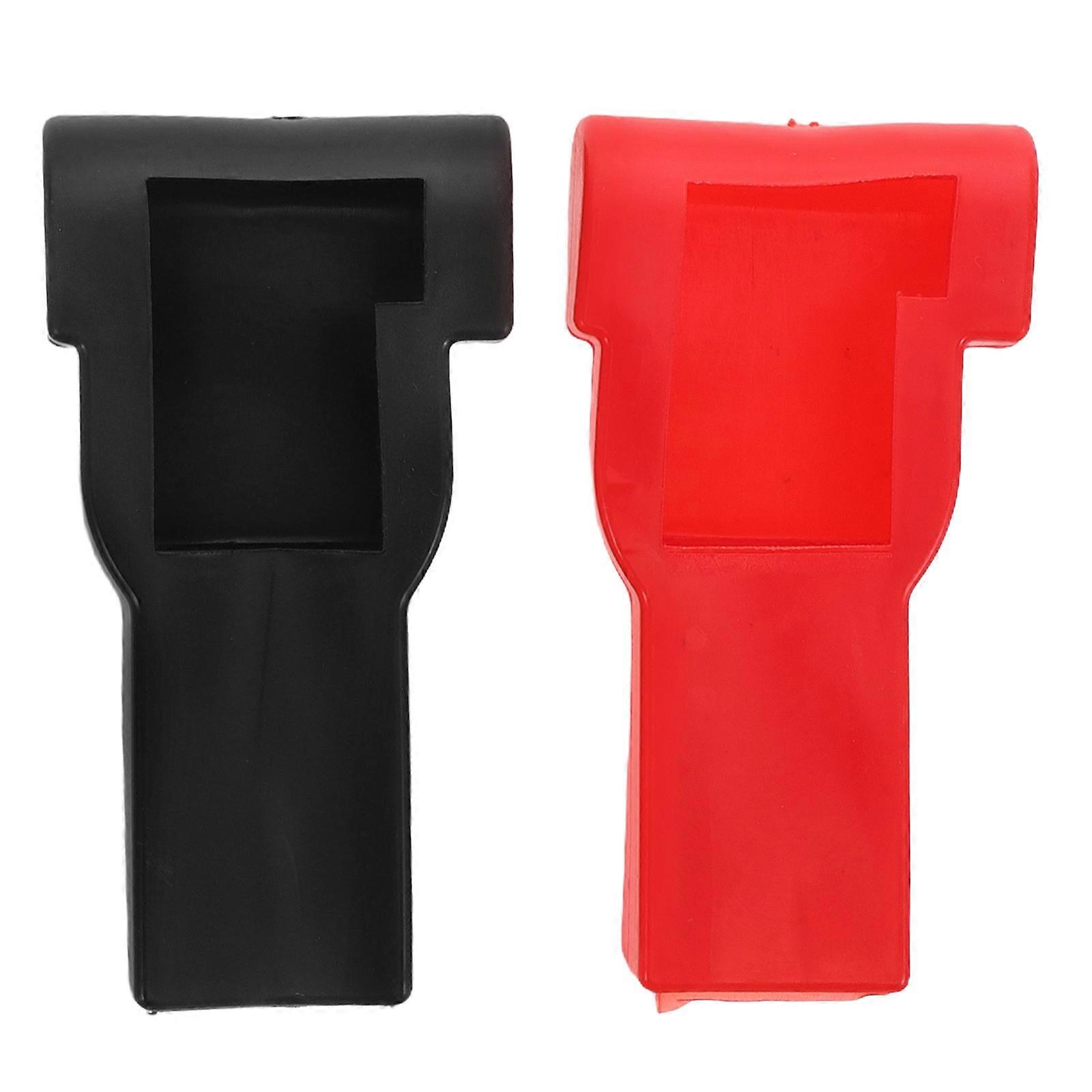 Battery Terminal Covers 2 Pcs High Temperature Resistant Rubber Protection Caps for Car and Motorcycle Secure Fit and Easy Installation for