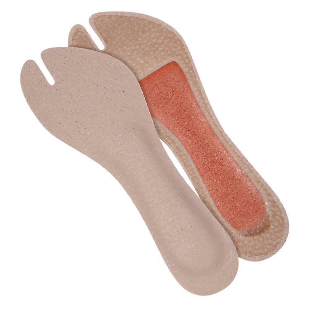Comfortable SelfAdhesive Artificial Sandals Insoles with Shock Absorption and Antislip Design for Shoes Beige