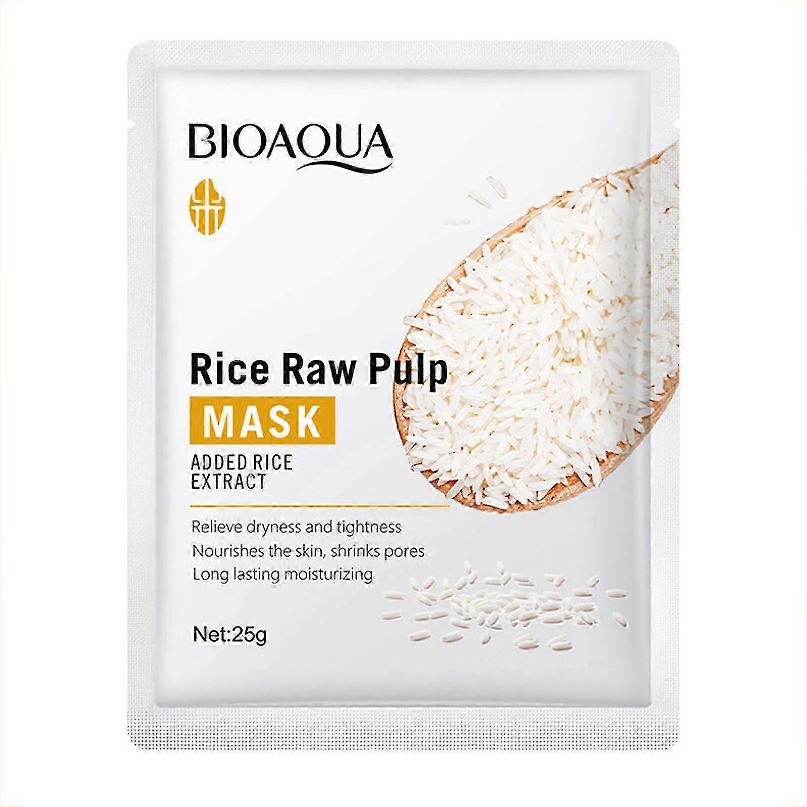 Masque éclaircissant hydratant à la purée de riz - 10ml Soin du visage hydratant pour une peau radieuse par HarmonyHub178
