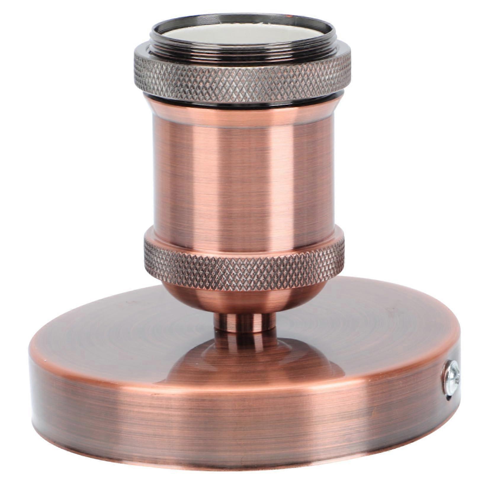E27 Light Holder Ceramic Light Base for Rustic Ceiling Lamp in Brown, Compatible with Home and Restaurant Lighting