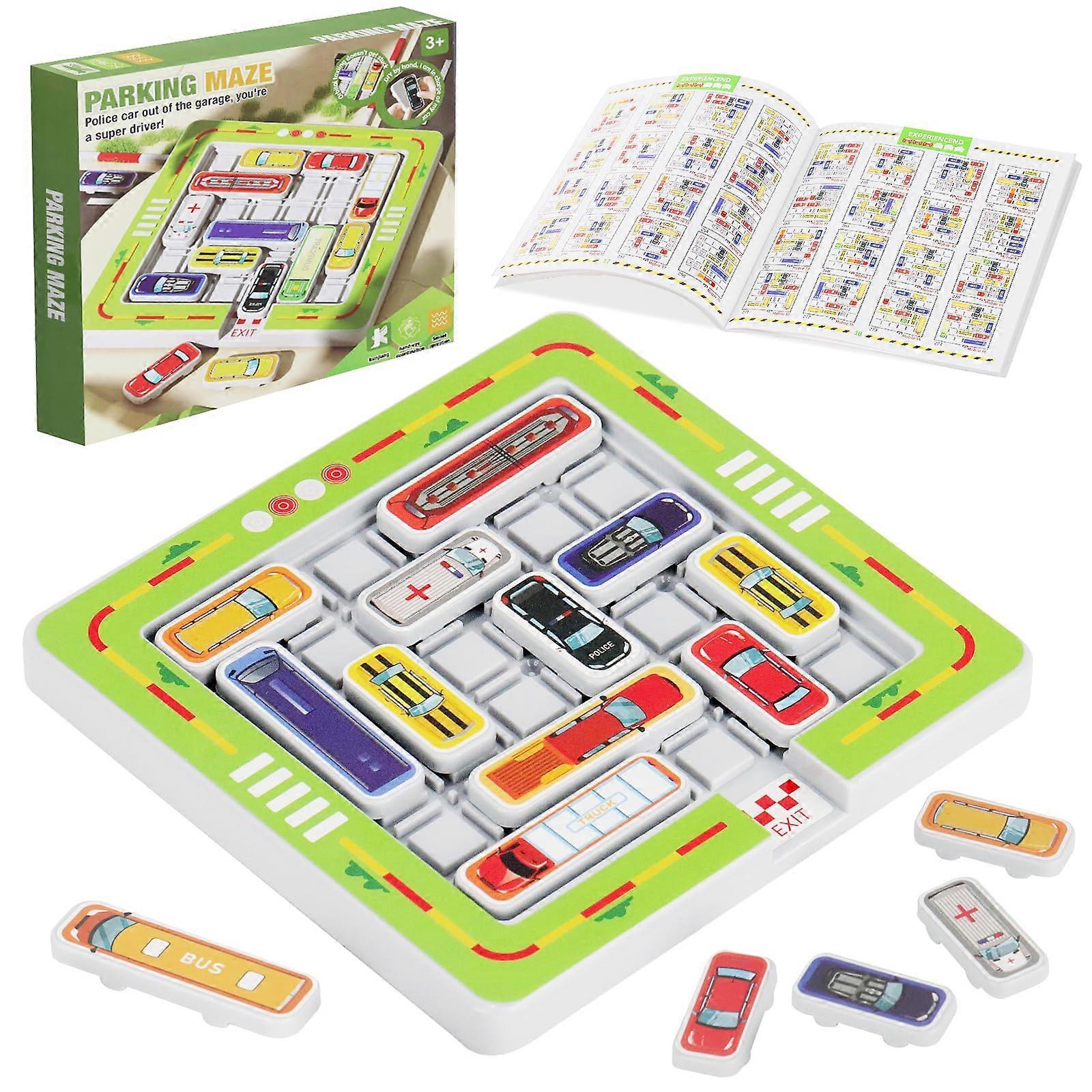 Car Labyrinth Game, Board Game with Car, Children's Toy, Family Game, Logic Game, 750 Tasks