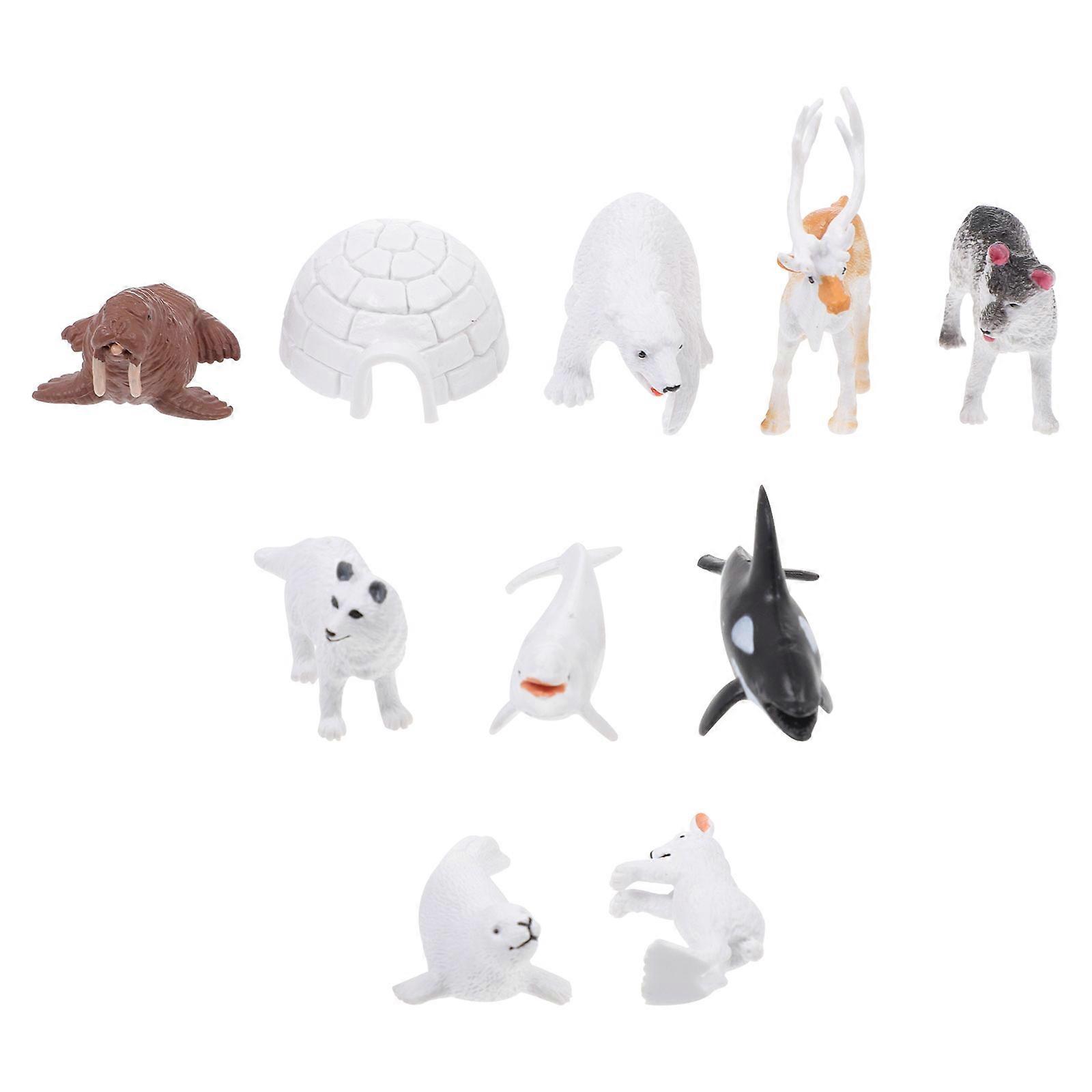 Whale Model Toys for Kids Educational Play Set with Vivid Design Assorted Color PVC Home