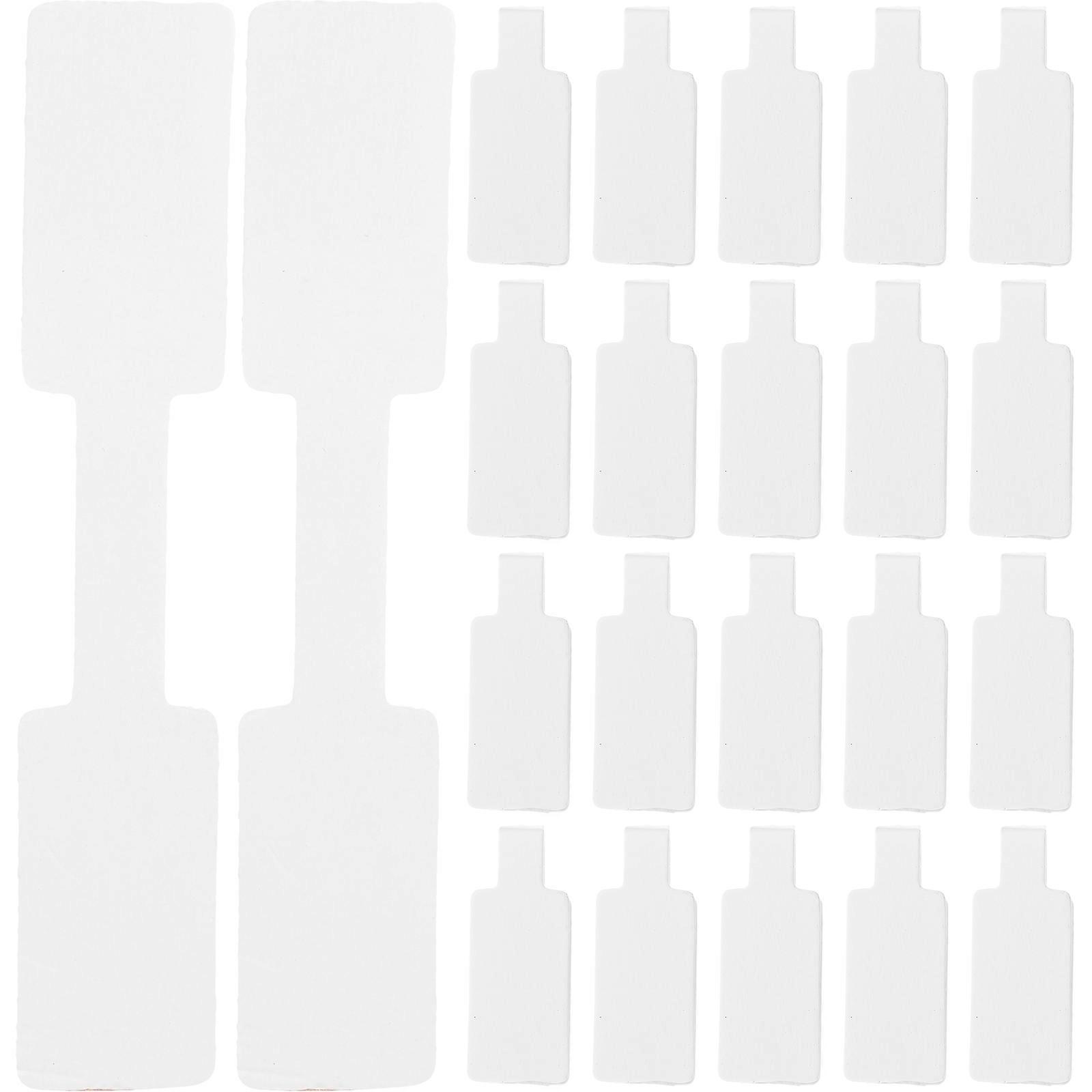 50pcs Blank Jewelry Price Tags Adhesive Stickers for Earrings Necklaces Rings Identification Labels for Pricing Organization Crafts Displays